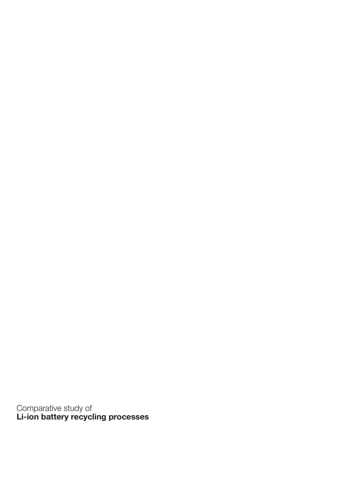 First page of Accurec Comparative study