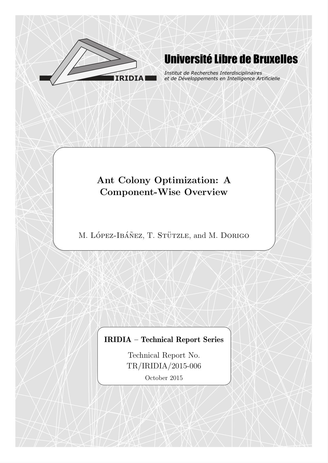 First page of Ant Colony Optimization A Component Wise