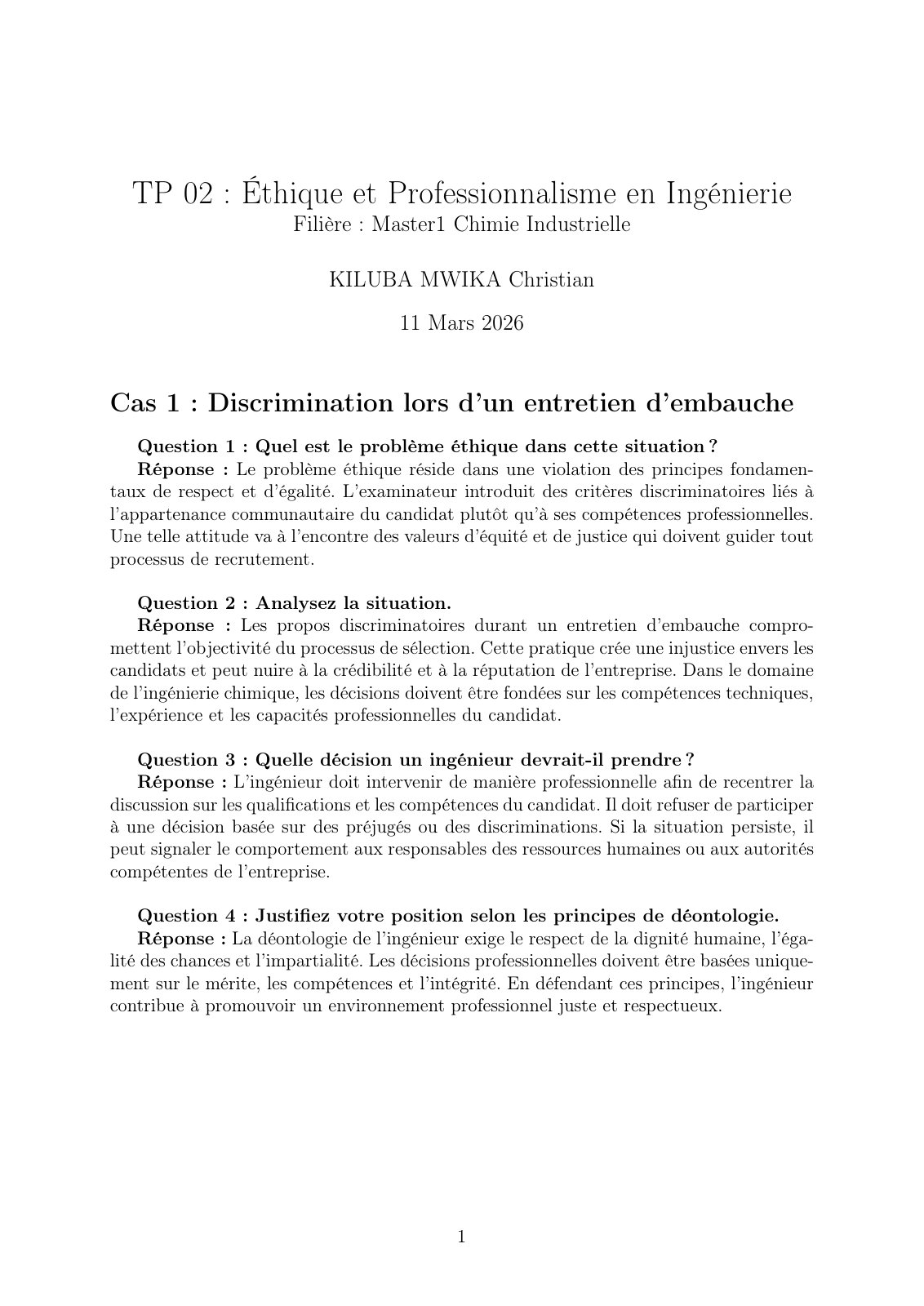 First page of tp 2 Kiluba Mwika 