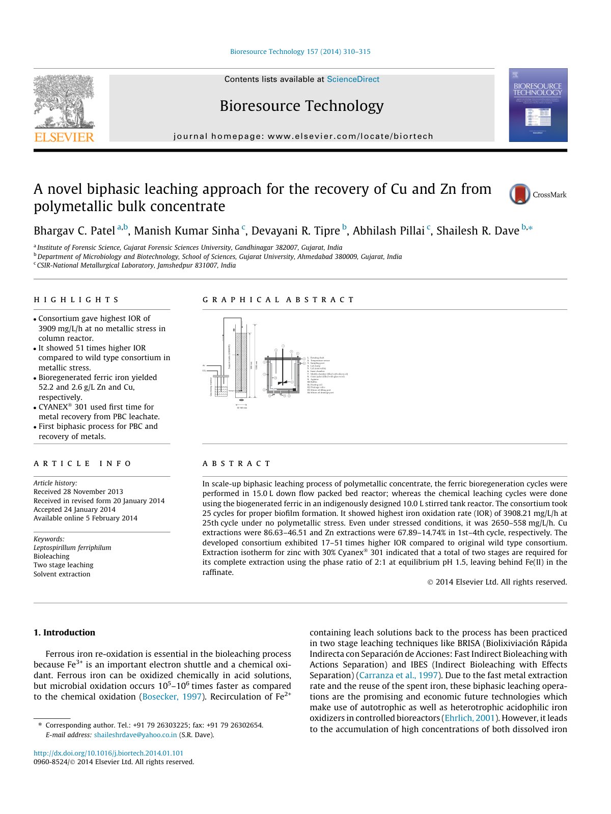 First page of Abhilash Bio 2014 pdf