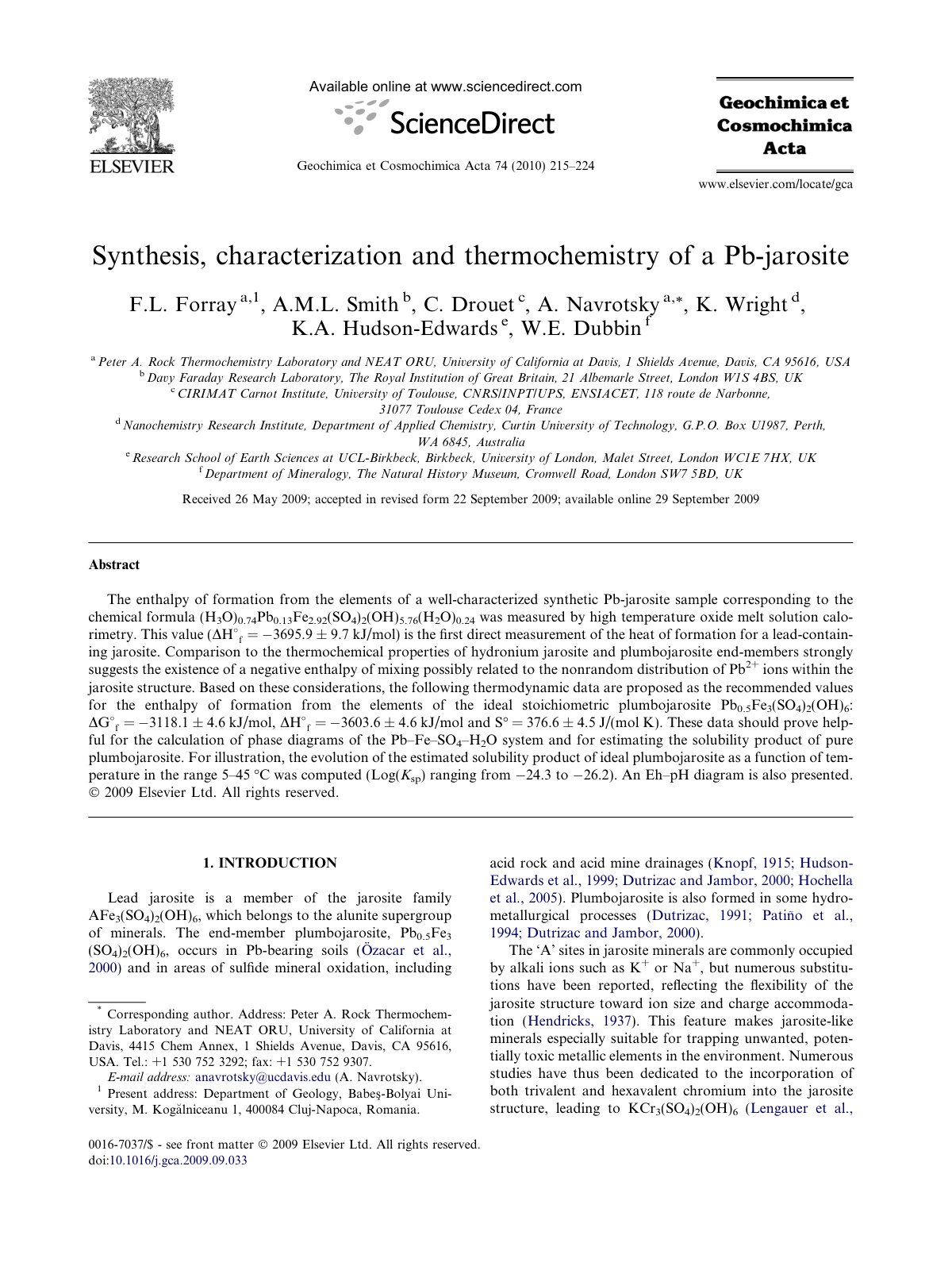 First page of Synthesis characterization and thermoche