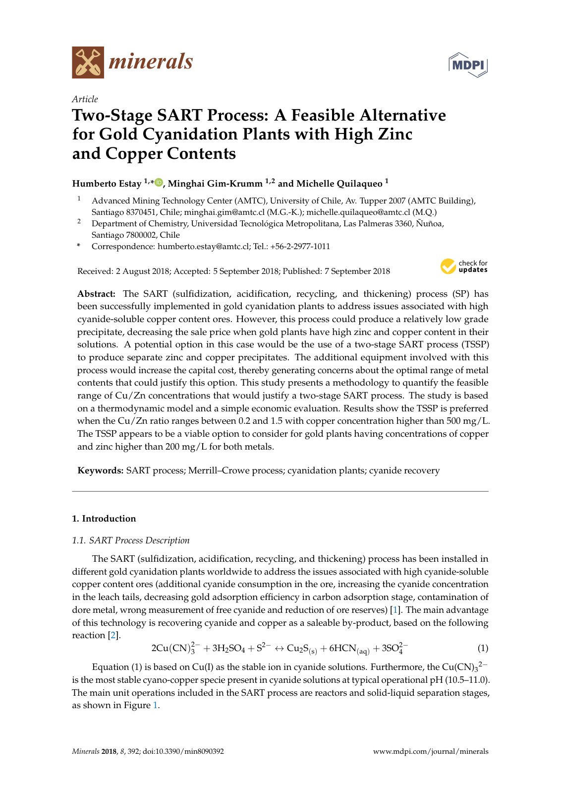 First page of Two Stage SART Process A Feasible Altern