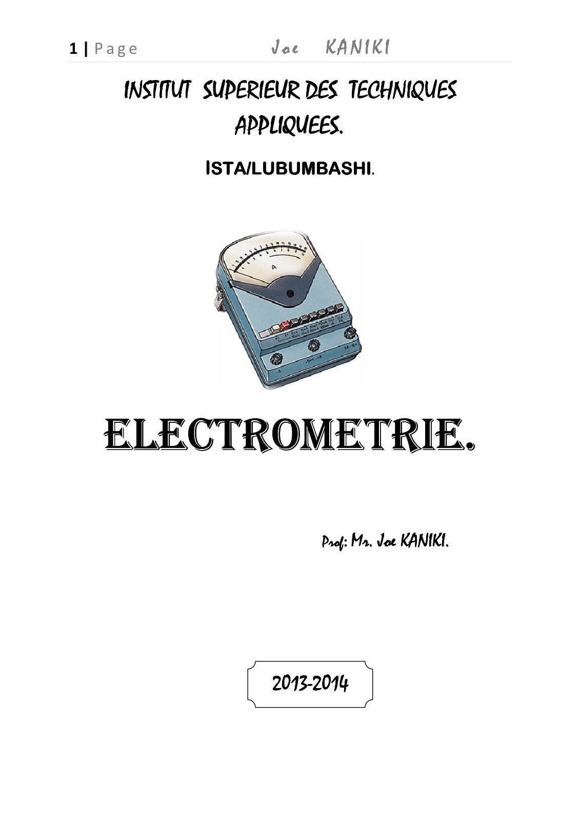 First page of IMM 3,4 et 5