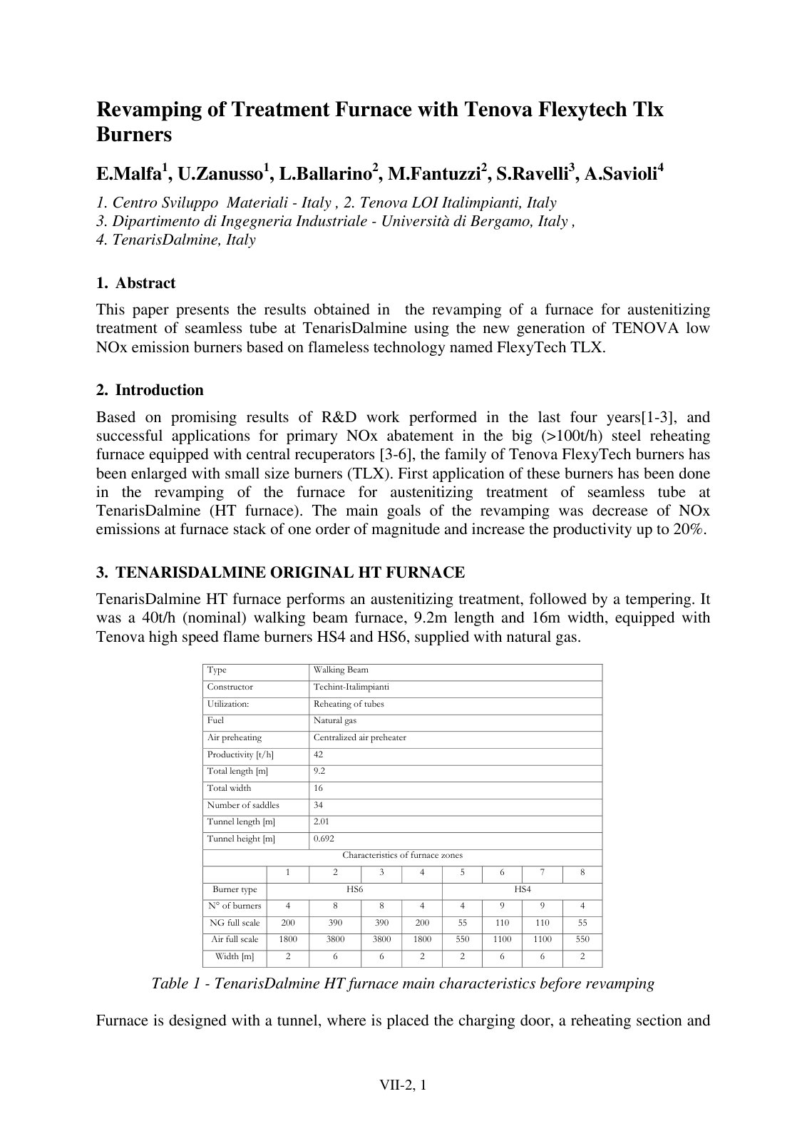 First page of Revamping of Treatment Furnace with Teno
