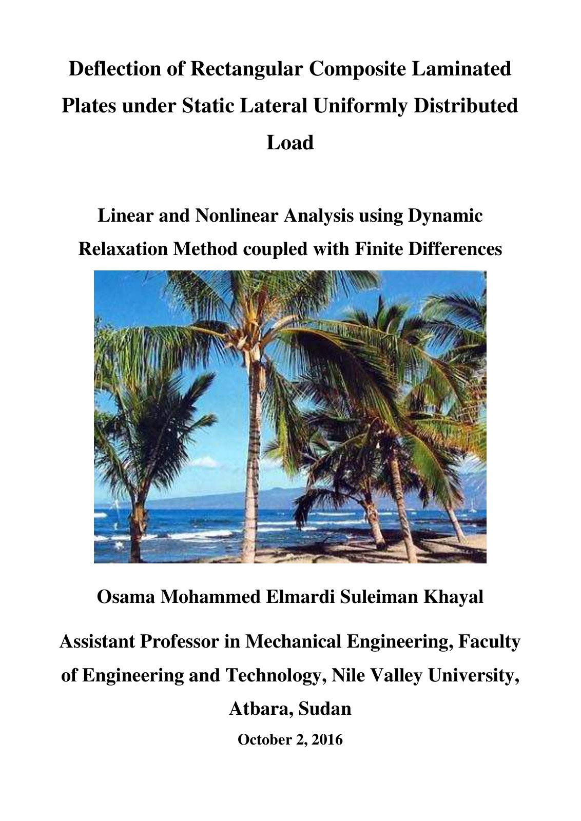 First page of Deflection of Rectangular Composite Lami (1)