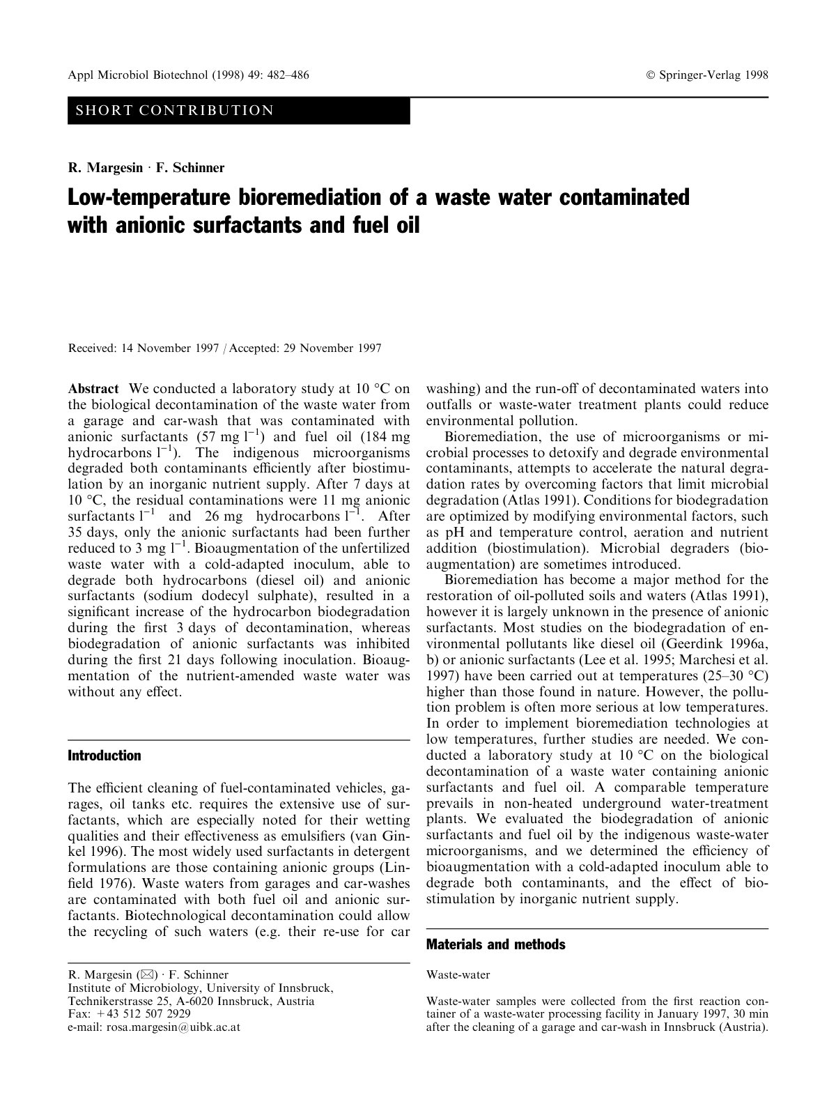 First page of Sustainable Practices in Environmental Management