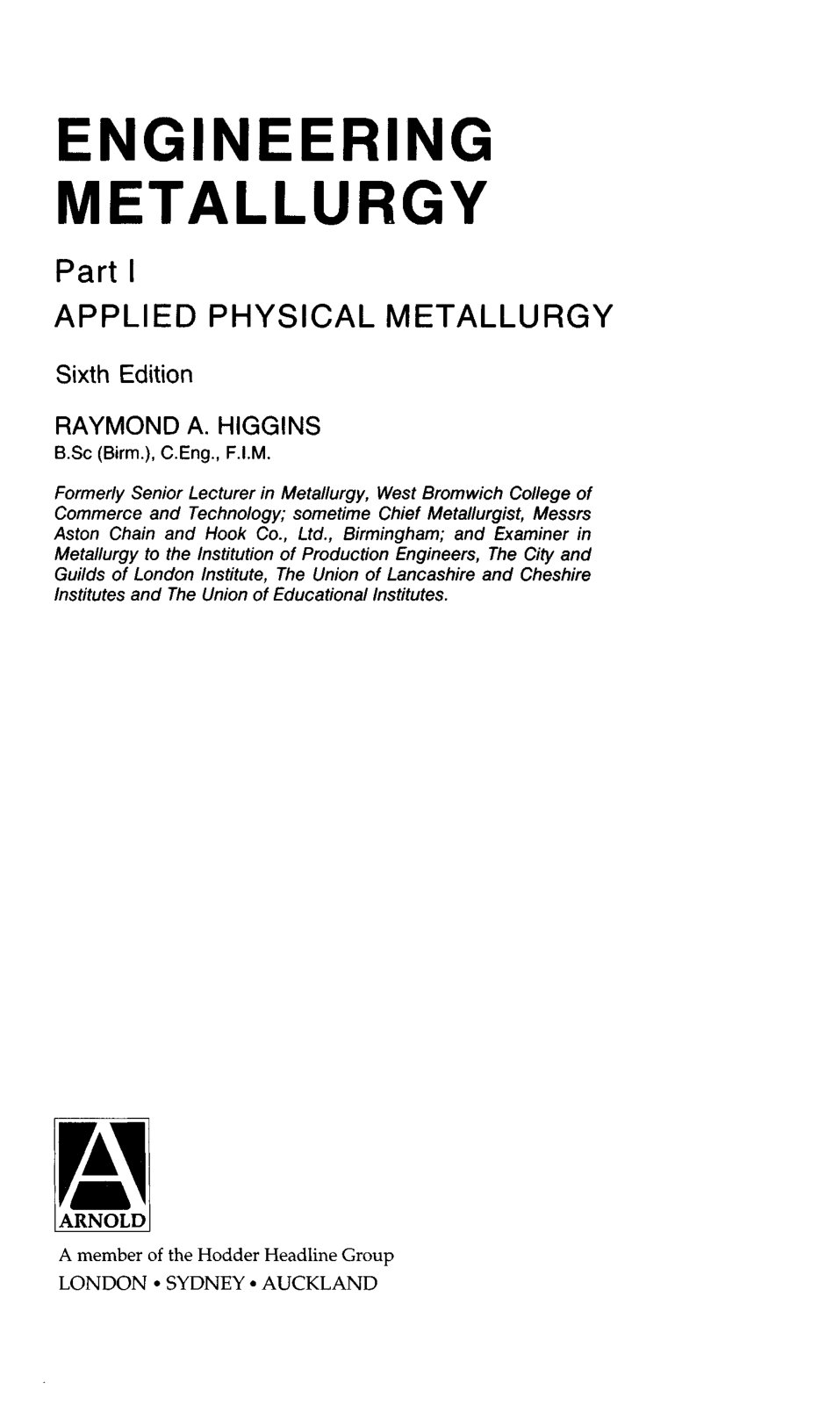 First page of Physical metallurgy   principles and design  (2)