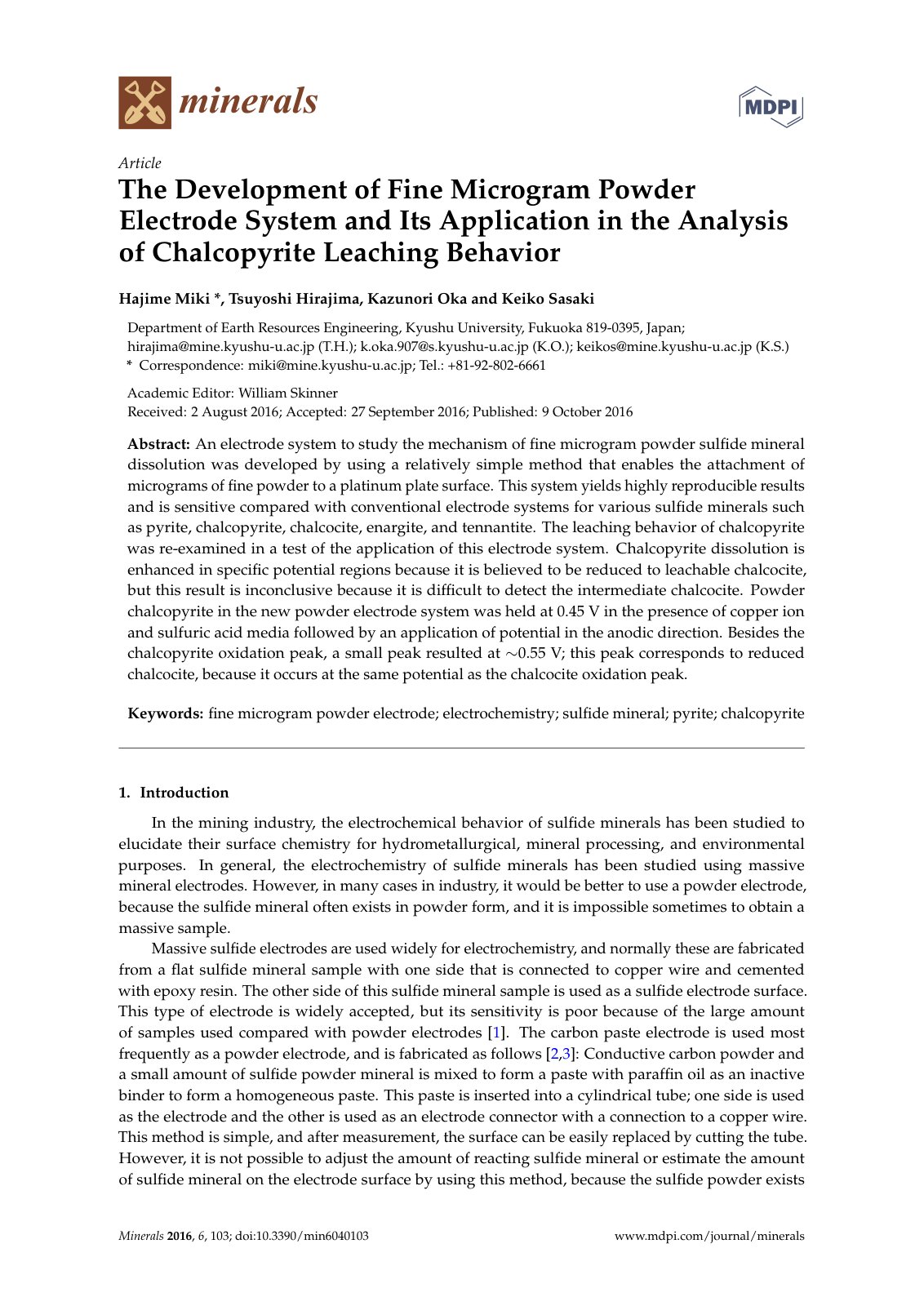 First page of The Development of Fine Microgram Powder