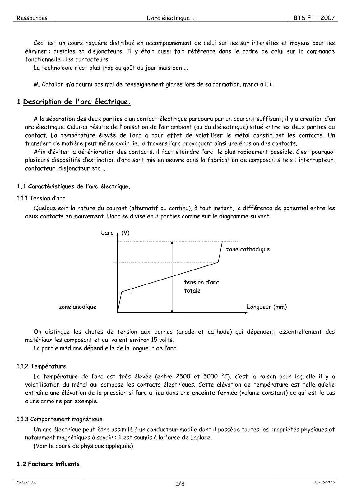 First page of arc electrique 2