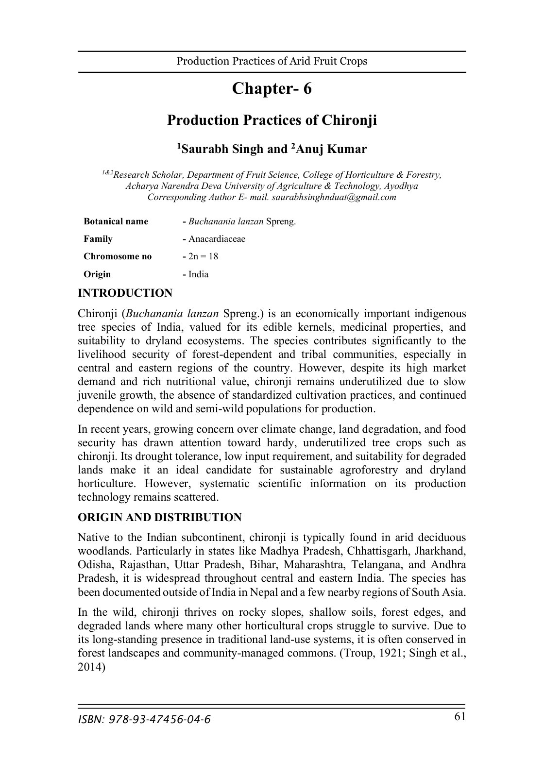 First page of ChironjiProductionPracticesofAridFruitCrops 70 77