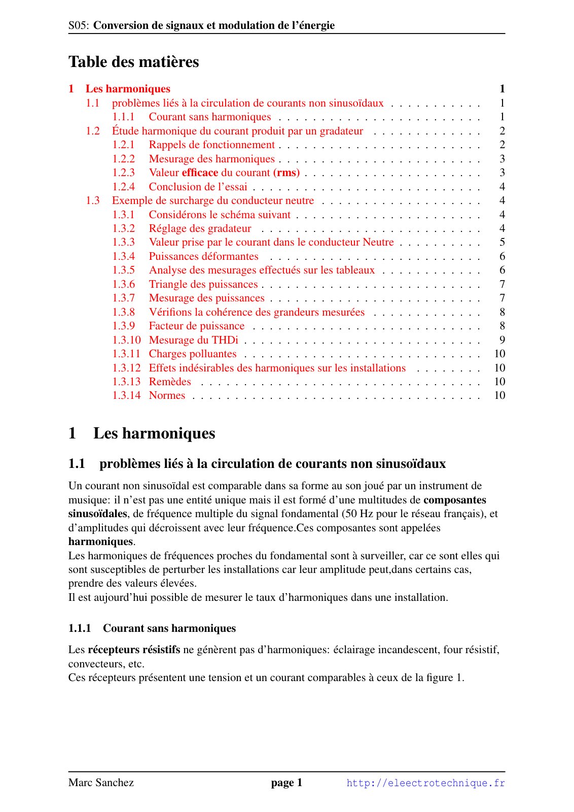 First page of Conversion de signaux et modulation de l’énergie