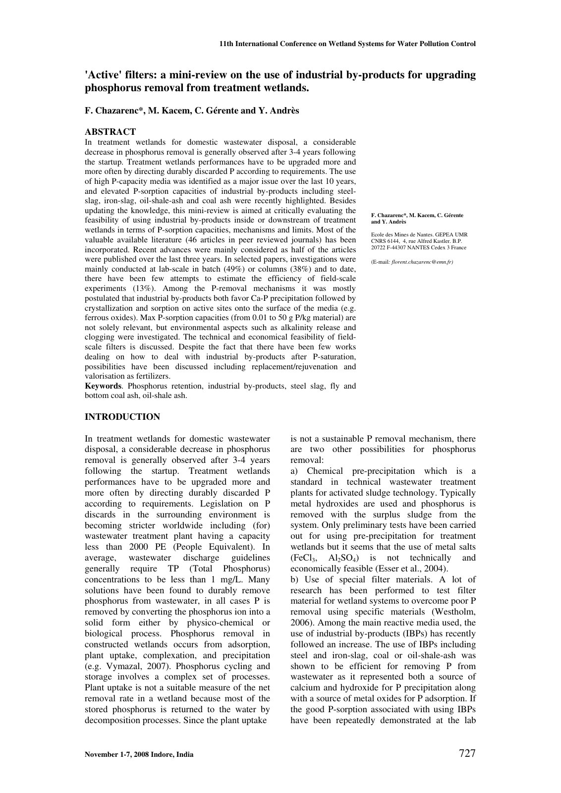 First page of Active filters a mini review on the use