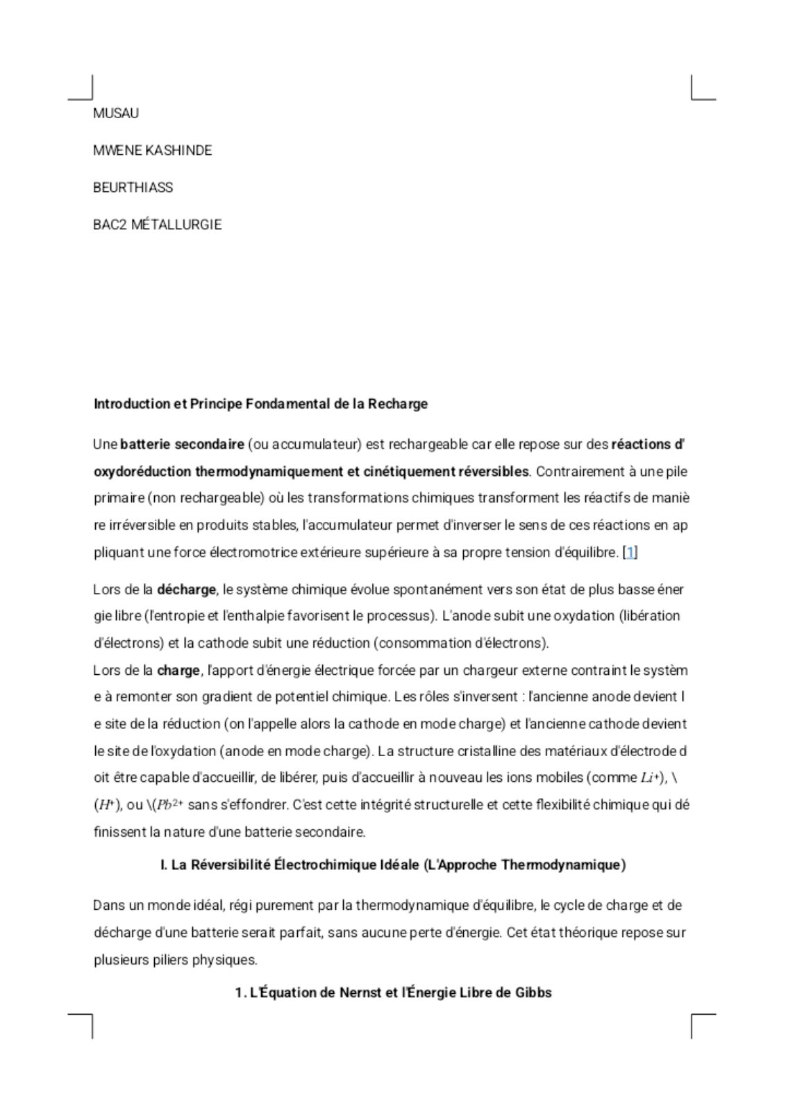 First page of TP DE MUSAU MWENE KASHINDE Beurthiass Phoenix (1)