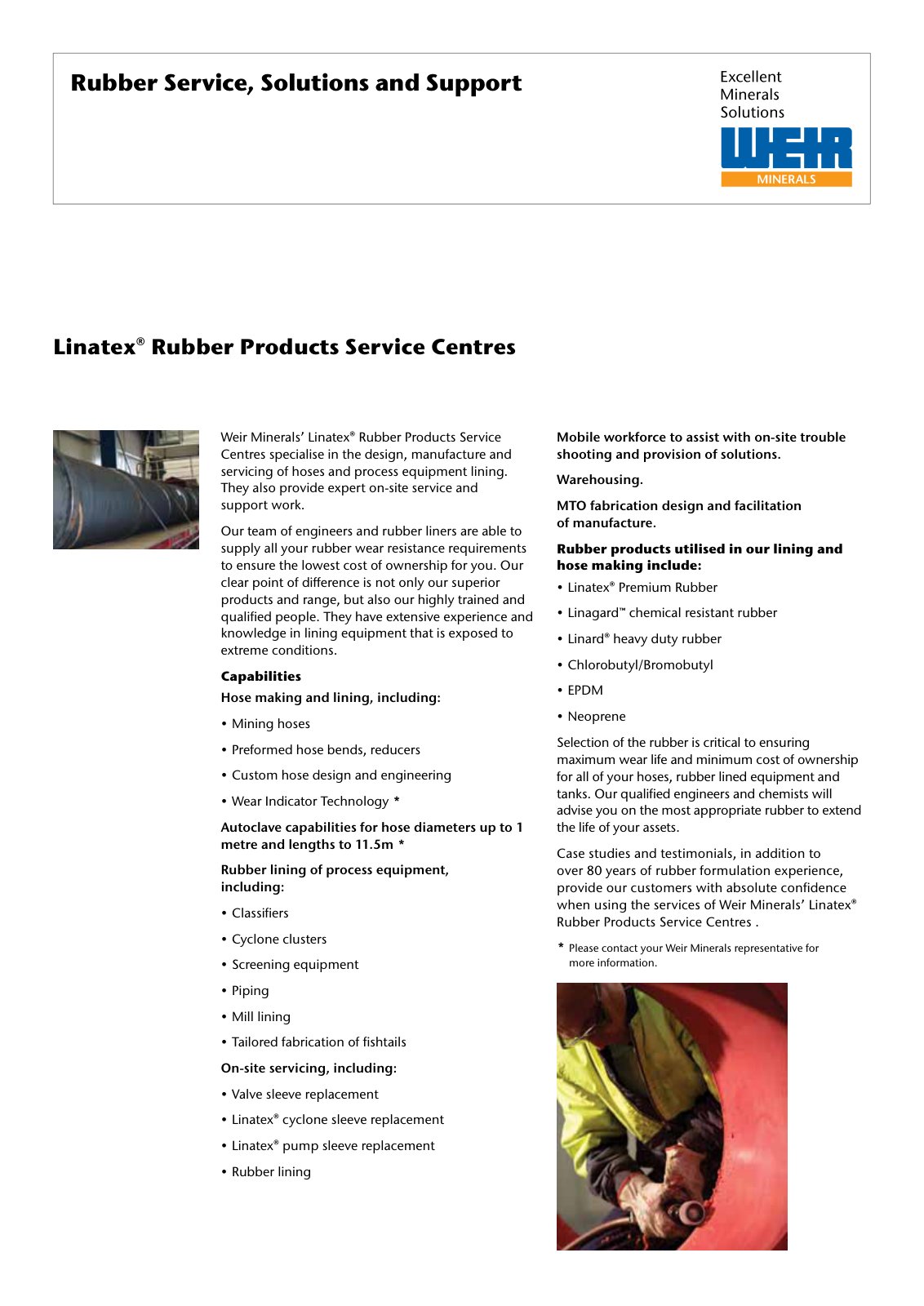 First page of Rubber Service Centre Factsheet 7June12 lores PREVIEW