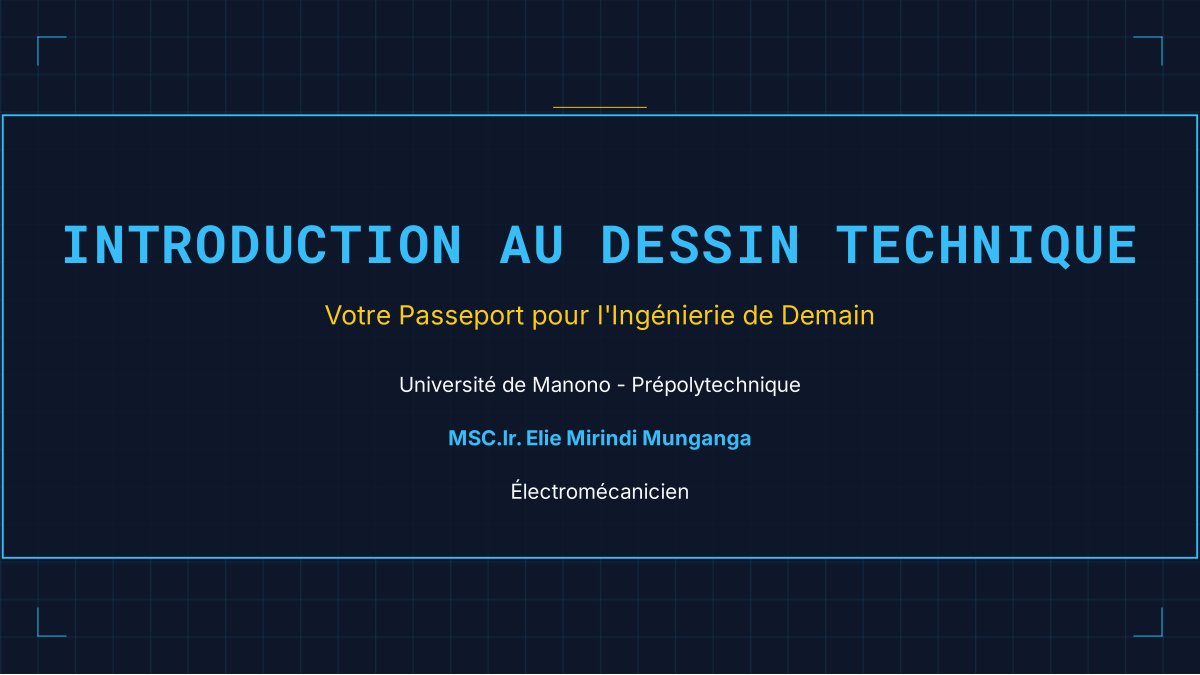 First page of Introduction au dessin technique Mirindi