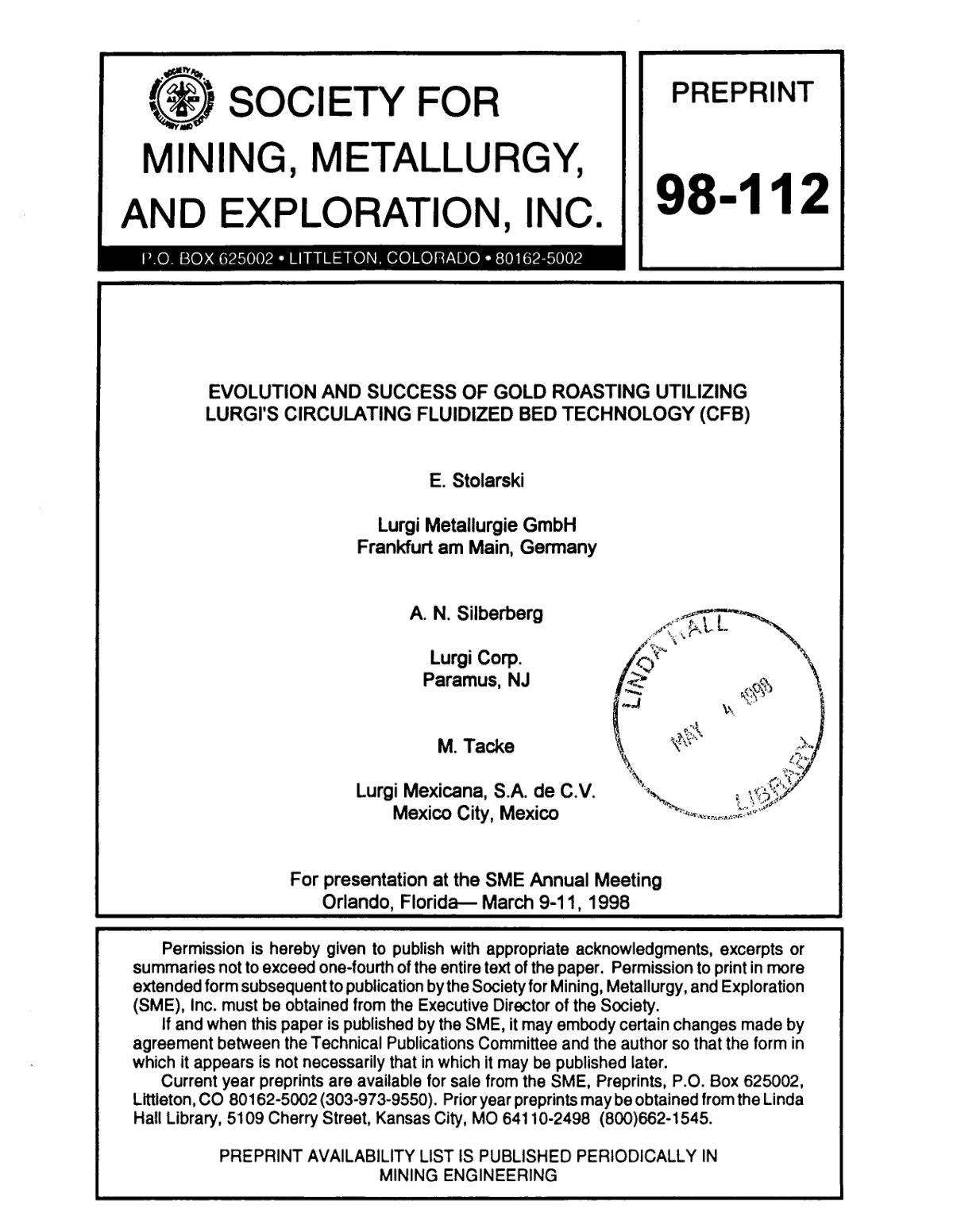 First page of Lurgi Evolution