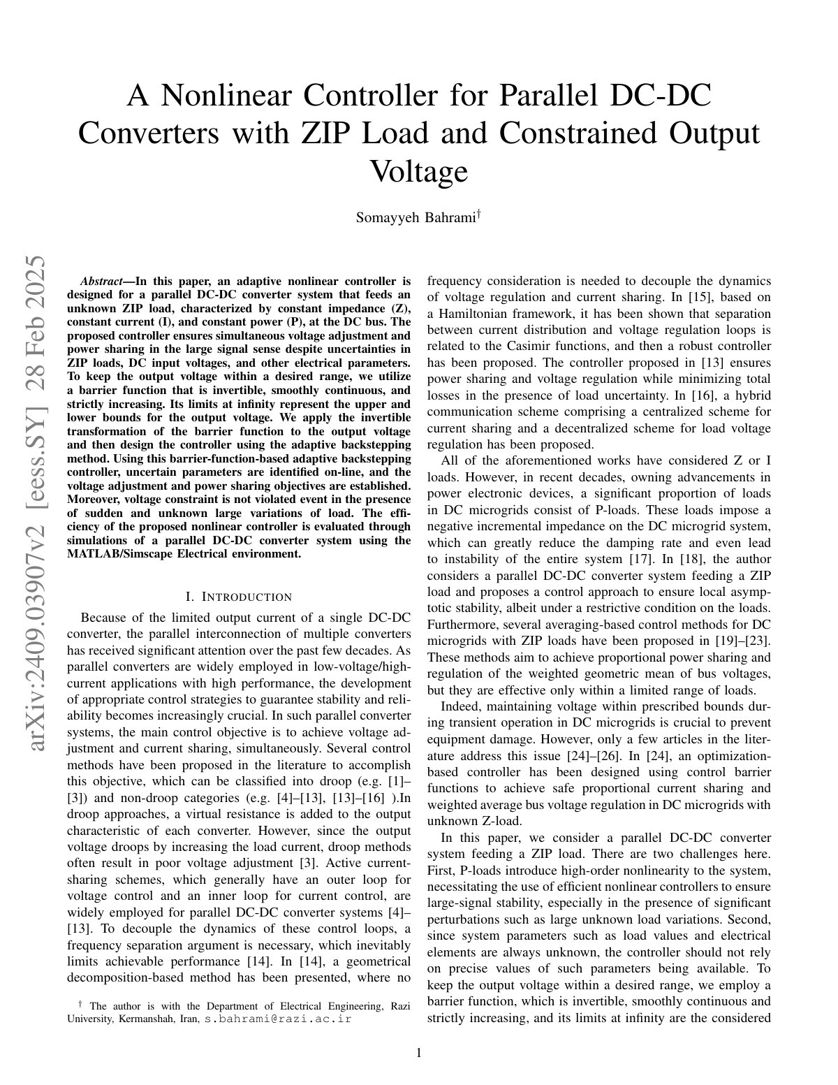 First page of arXiv:2409.03907v2  [eess.SY]  28 Feb 2025