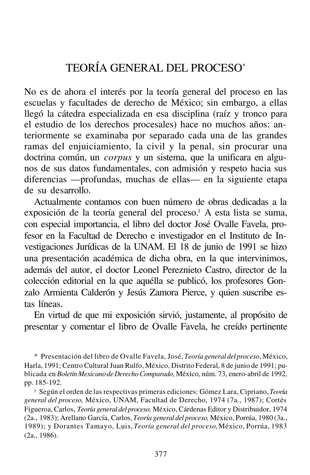 First page of TH GRAL DEL PROCESO