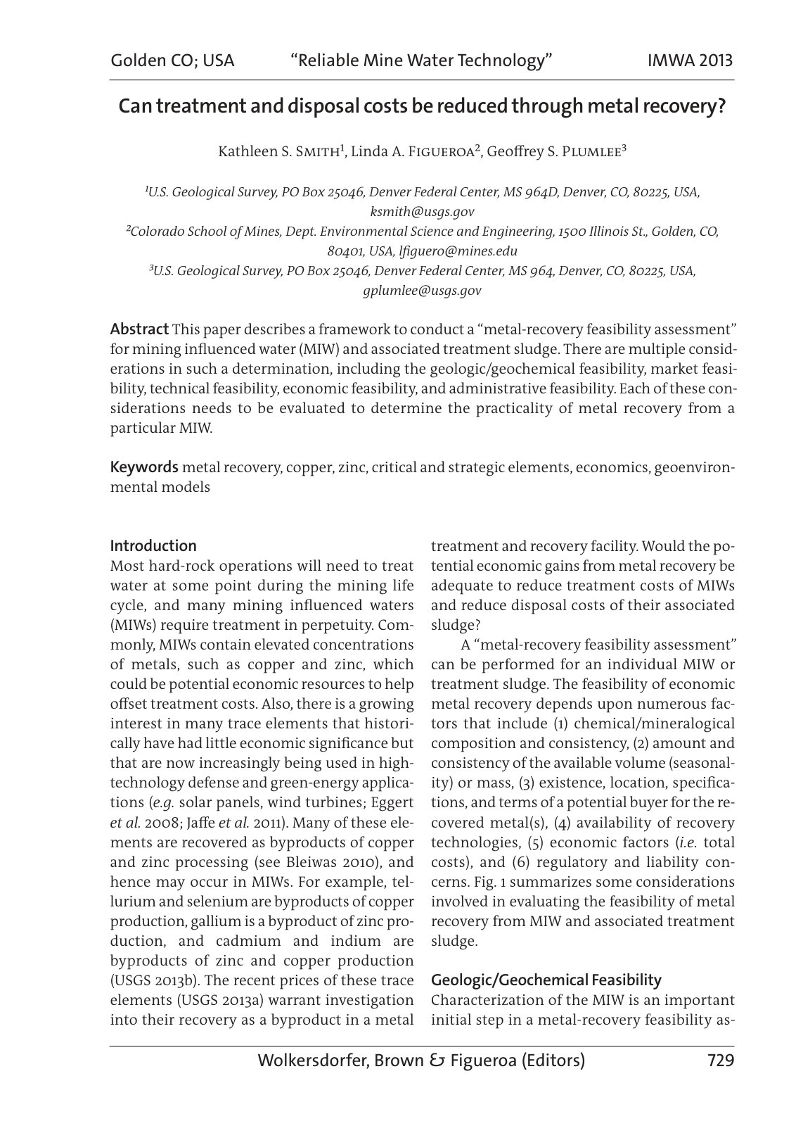 First page of Can treatment and disposal costs be redu