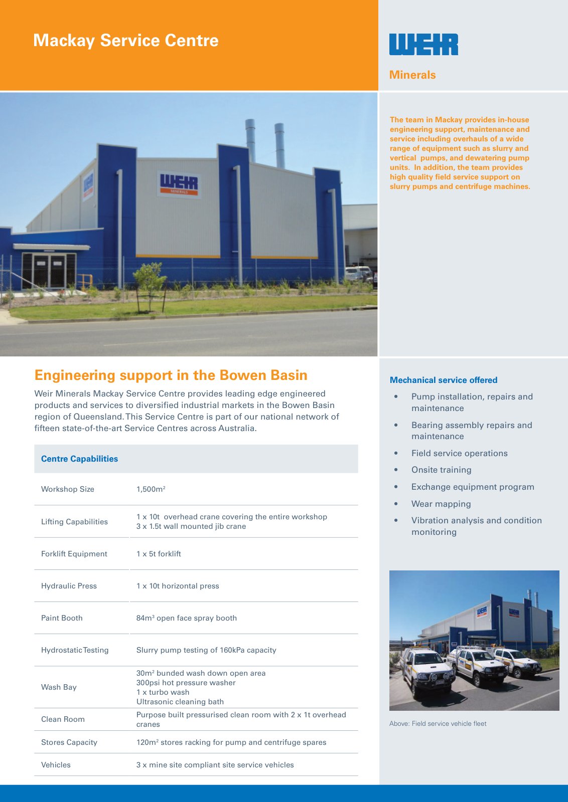 First page of AU0665 Service Centre Capability Mackay v3 PREVIEW