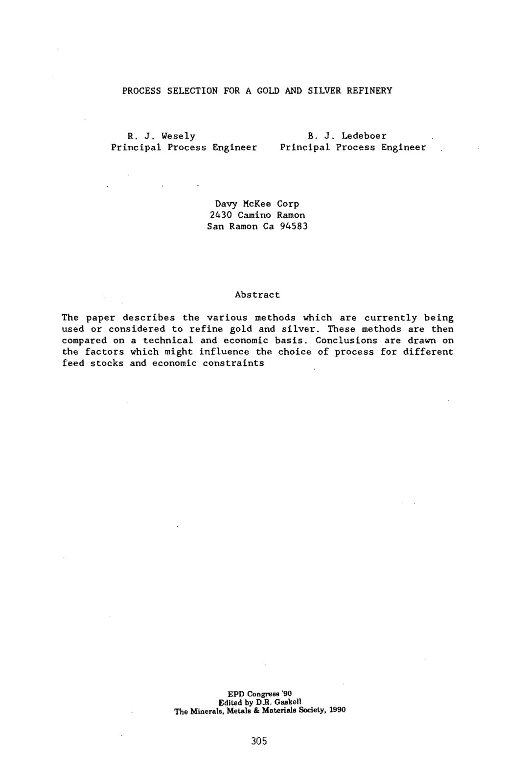 First page of Feed Grade Versus Extraction Correlations on Uranium Ores From New Mexico