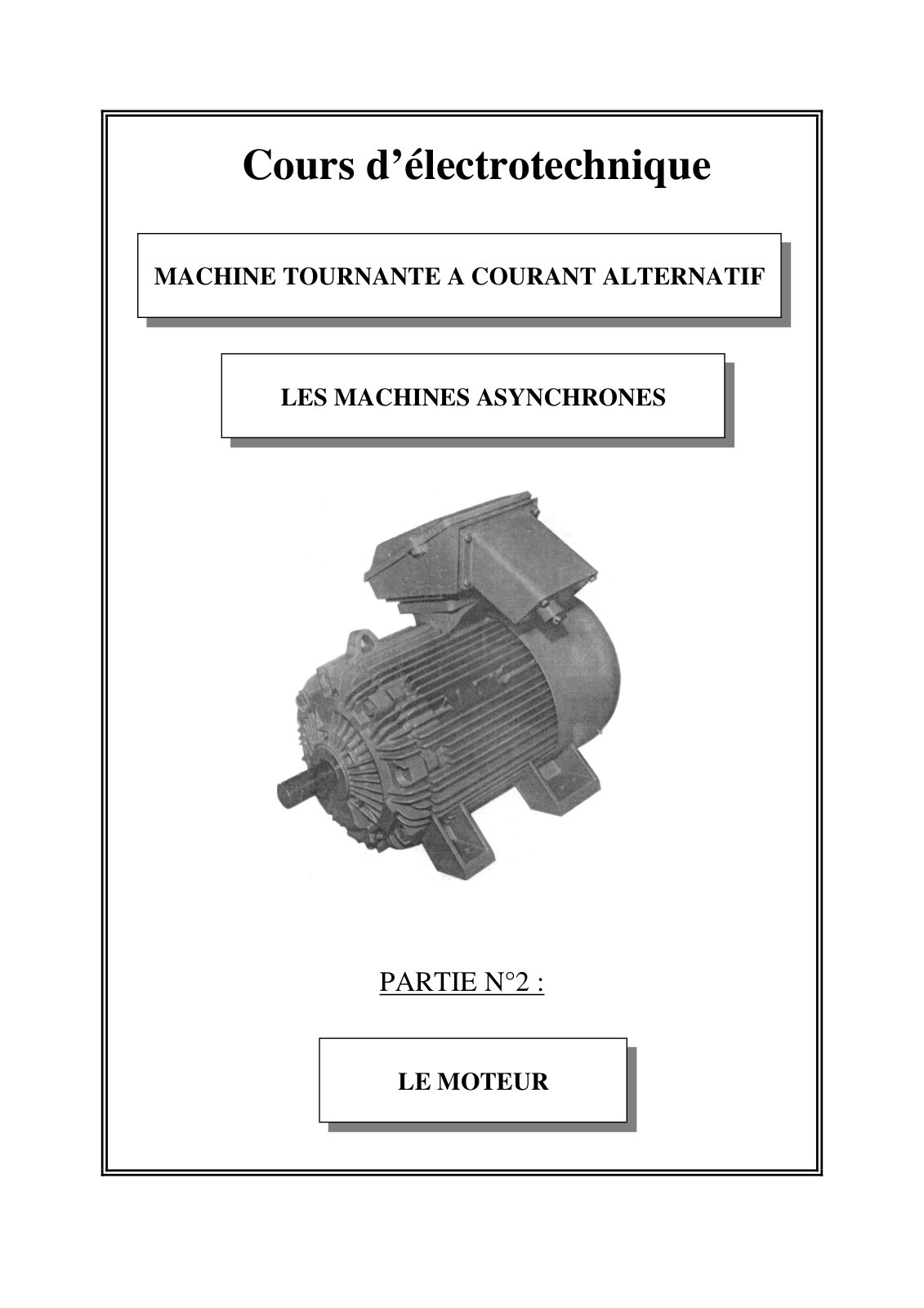 First page of machine   AC asynch mot