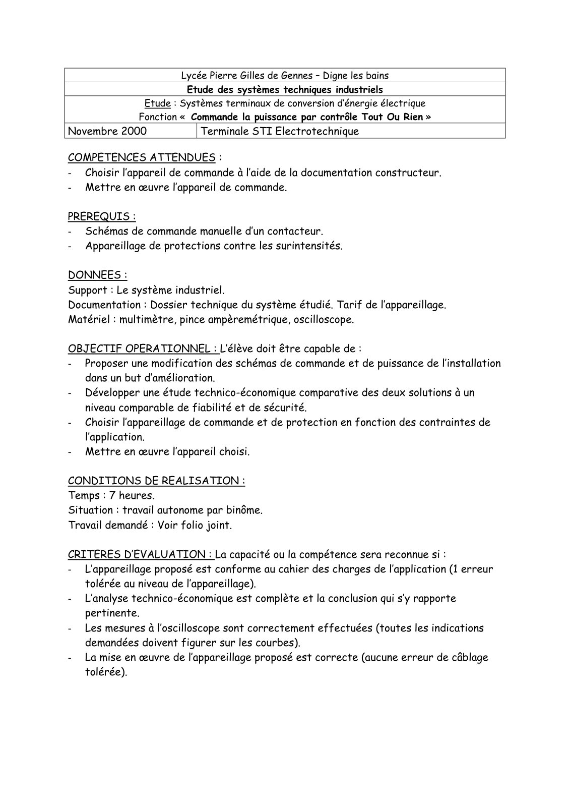 First page of commutor