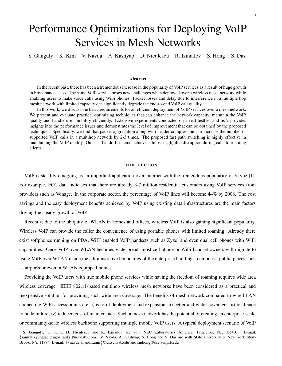 First page of Performance optimizations for deploying