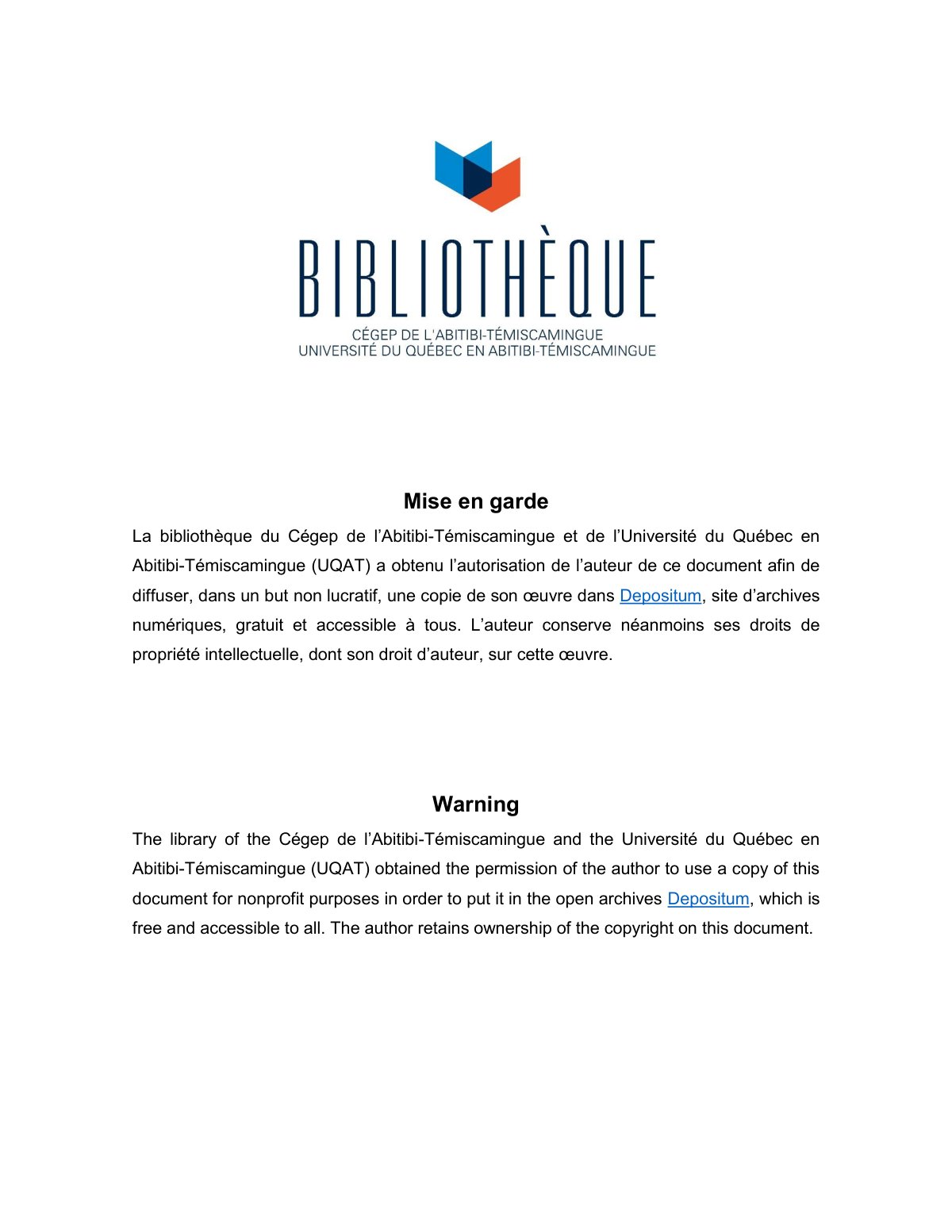 First page of Mémoire Raghda Alilouch