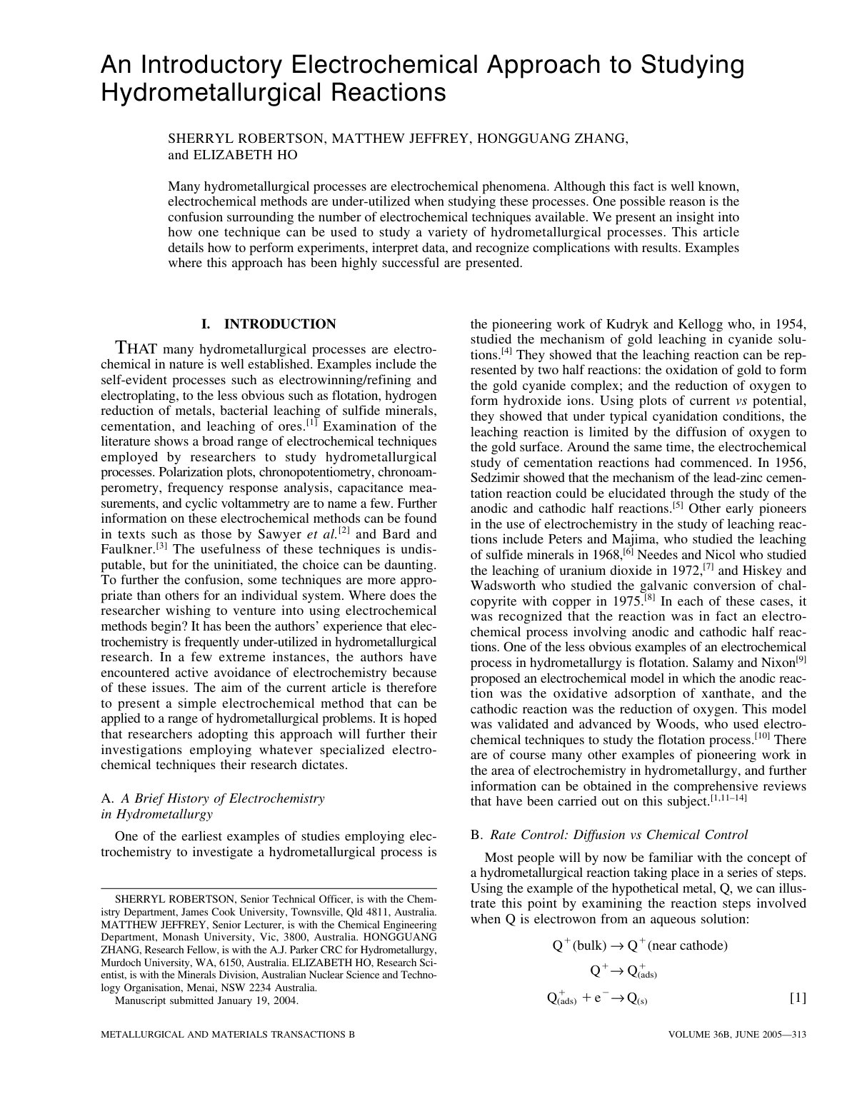 First page of An introductory electrochemical approach