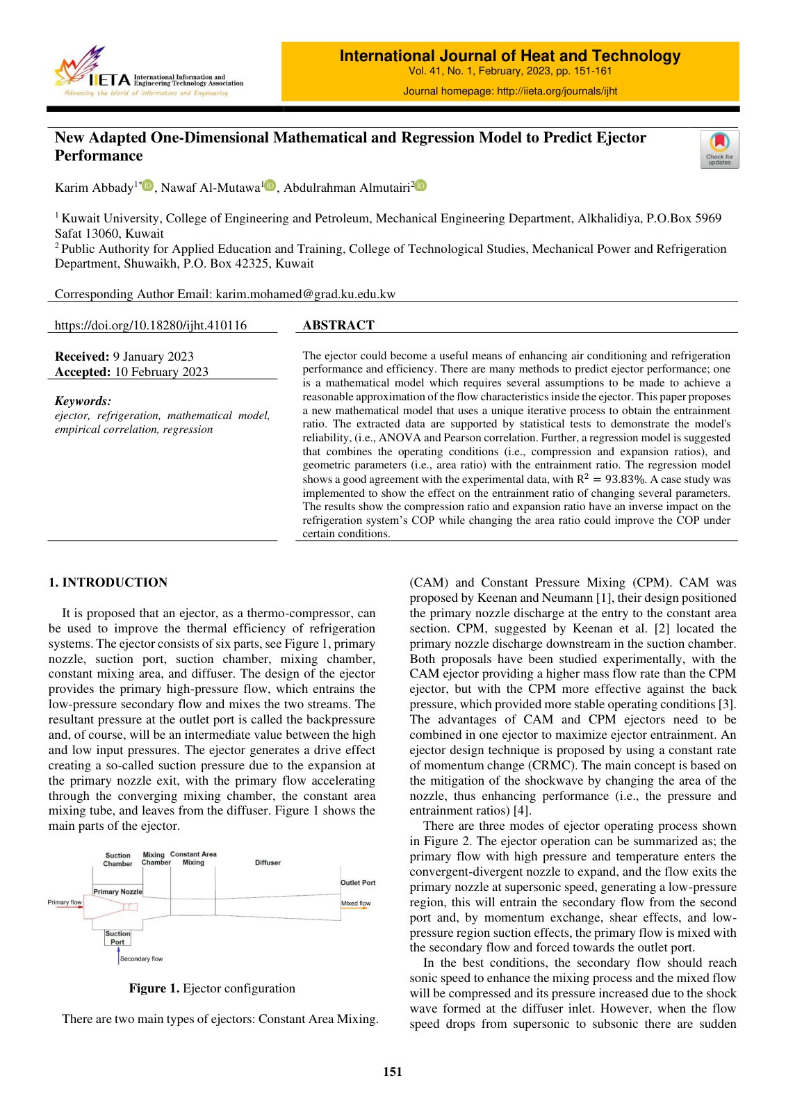 First page of New Adapted One Dimensional Mathematical