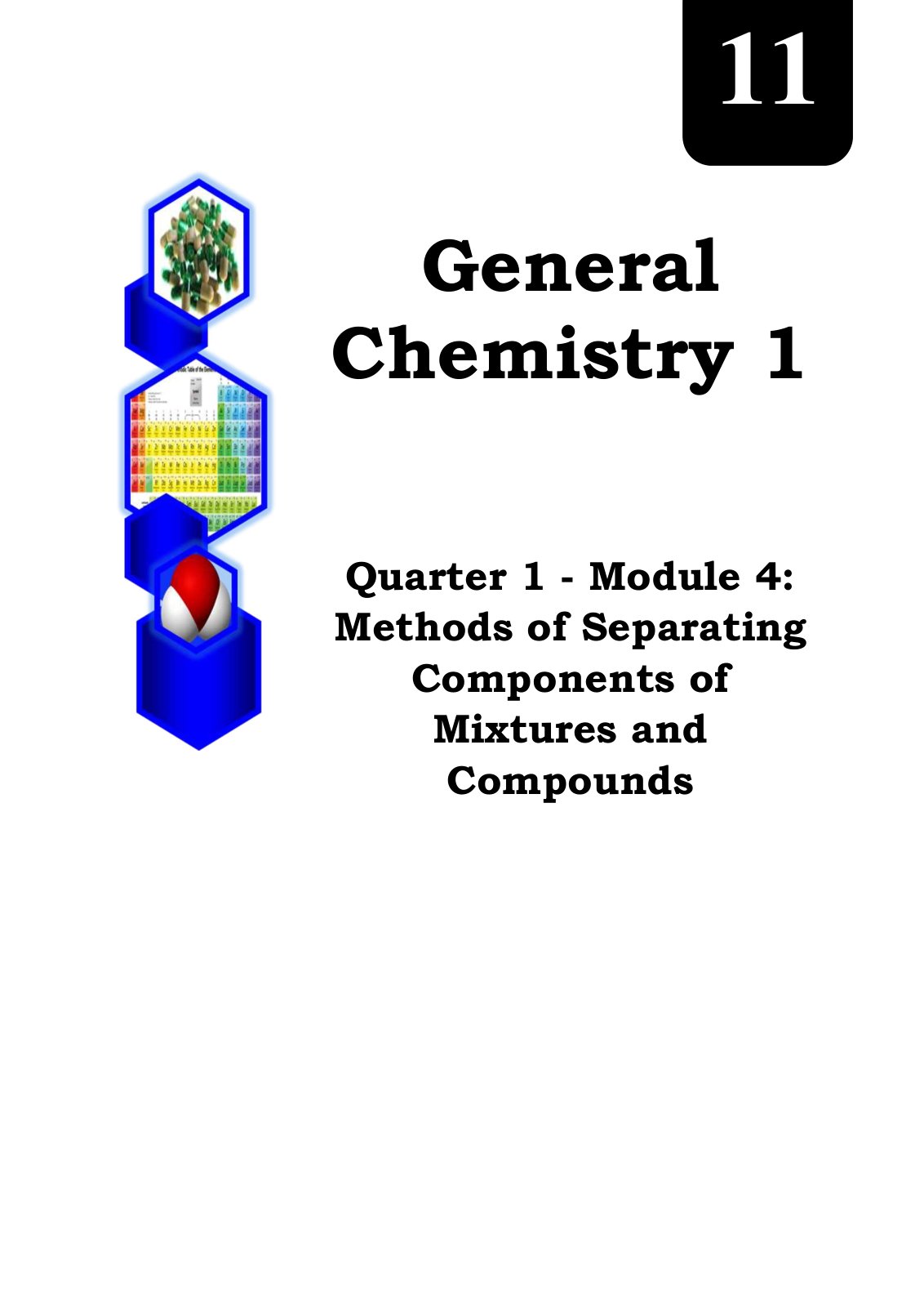 First page of General Chemistry 1 Quarter 1 Module 4 M