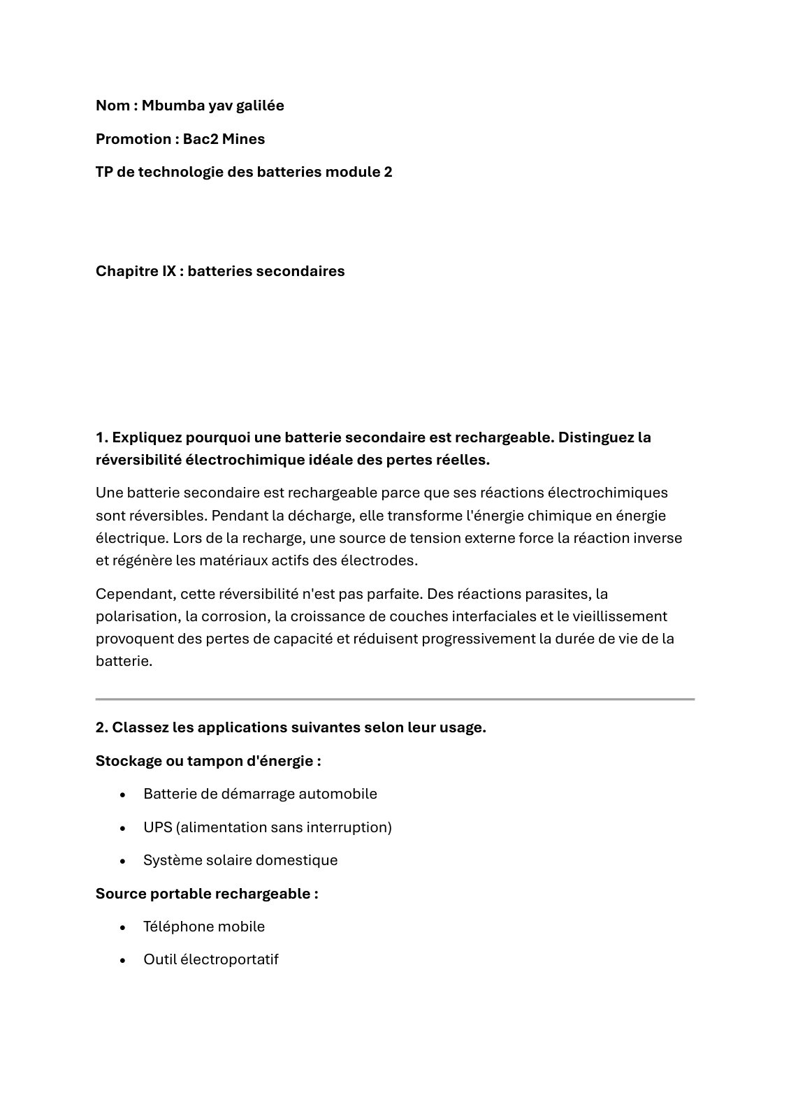First page of Mbumba yav galilée