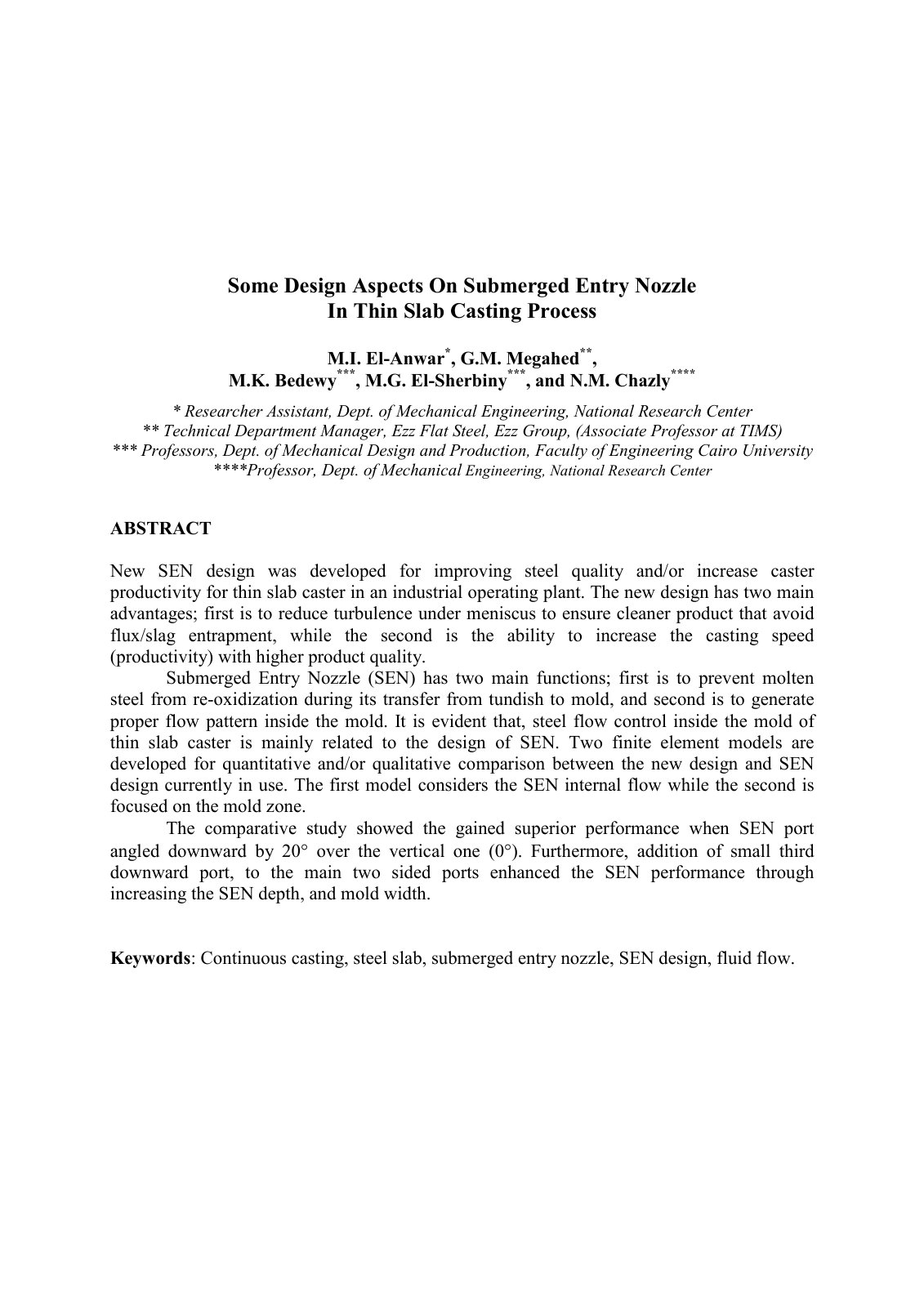 First page of Some Design Aspects On Submerged Entry N