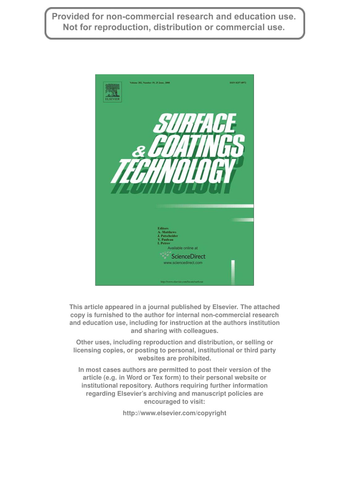 First page of Deposition of Ti–6Al–4V using a high power diode laser and wire, Part II: Investigation on the mechanical properties