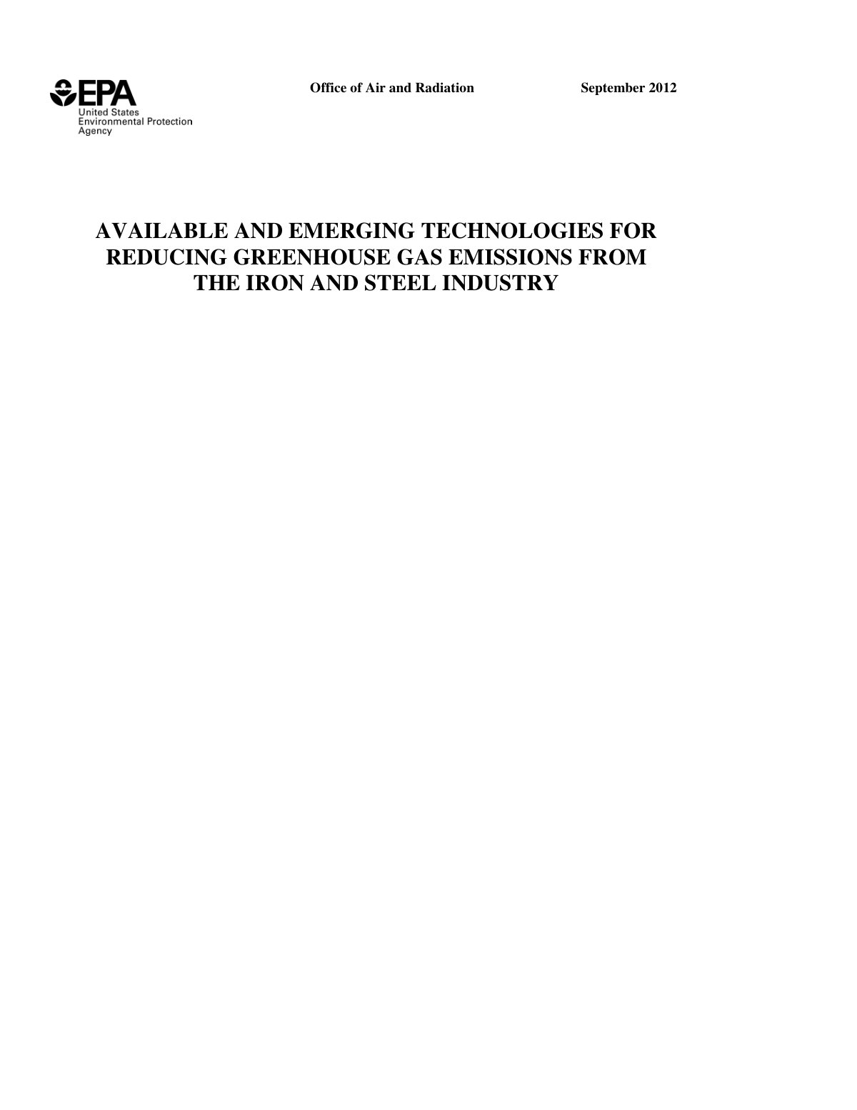 First page of steel iron