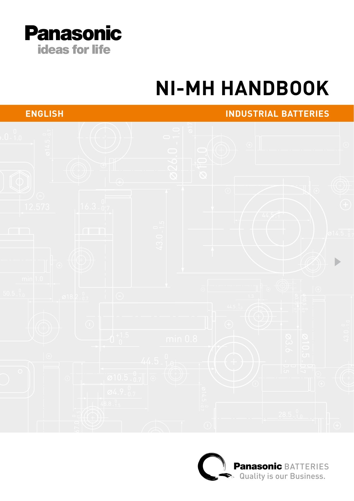 First page of PanasonicBatteries NI MH Handbook