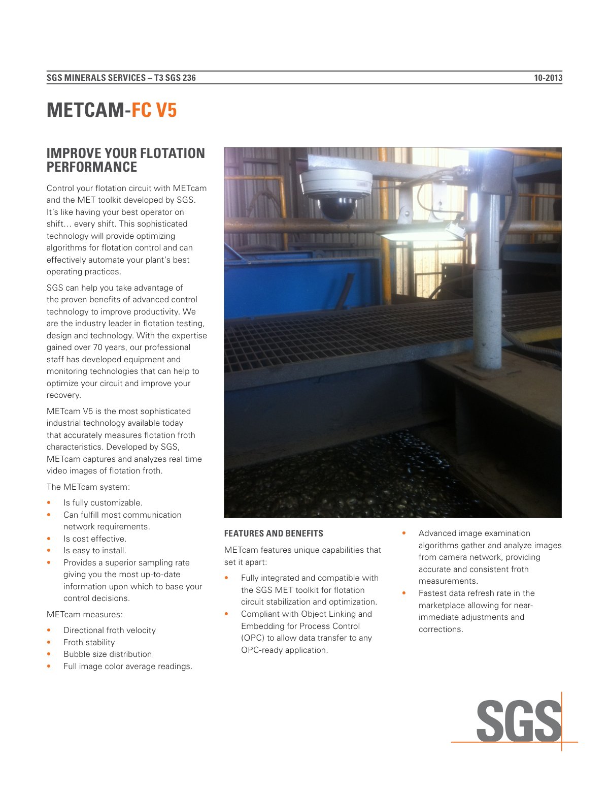 First page of METCAM FC V5