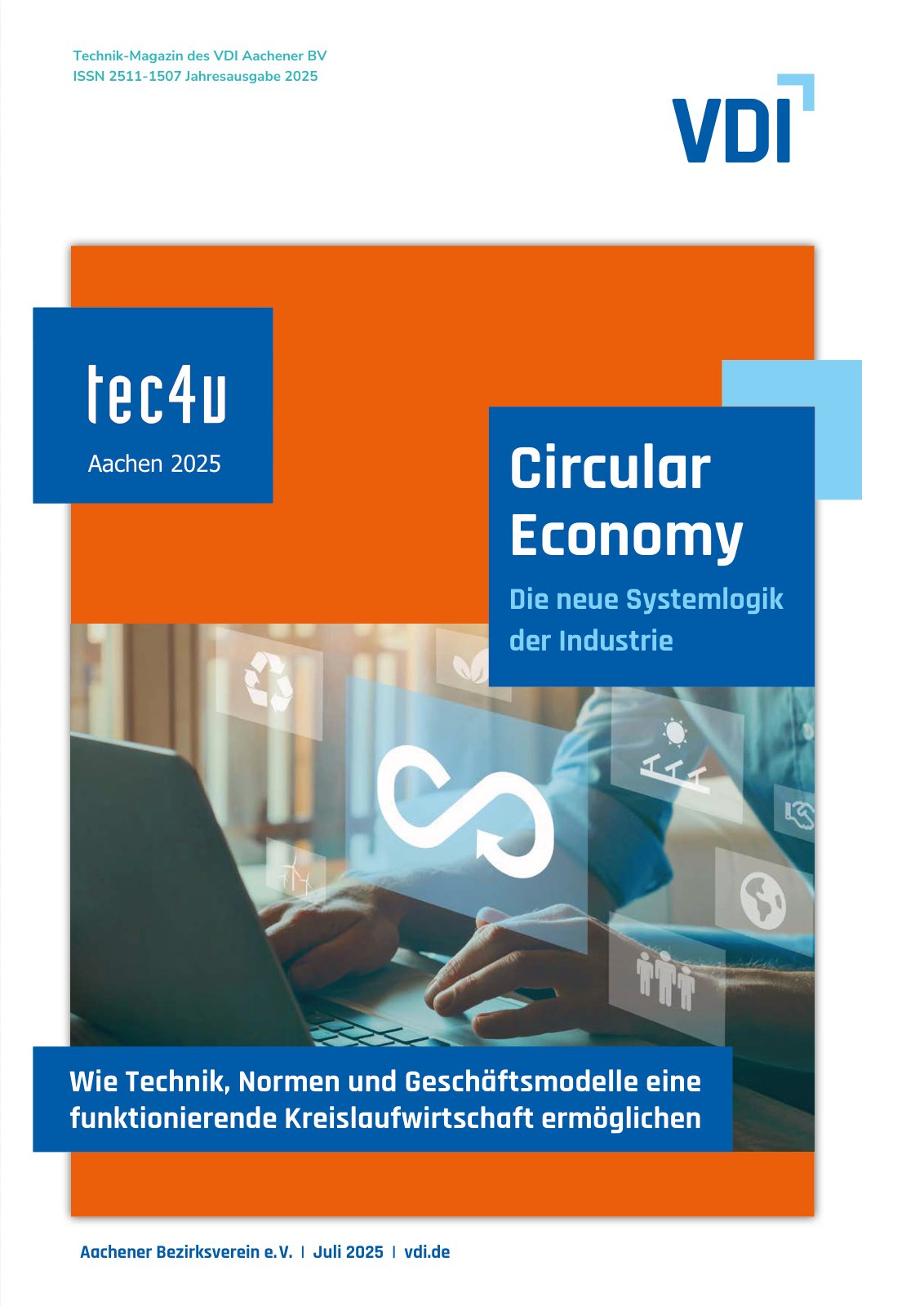 First page of VDI tec4u Magazin 2025 REUTER