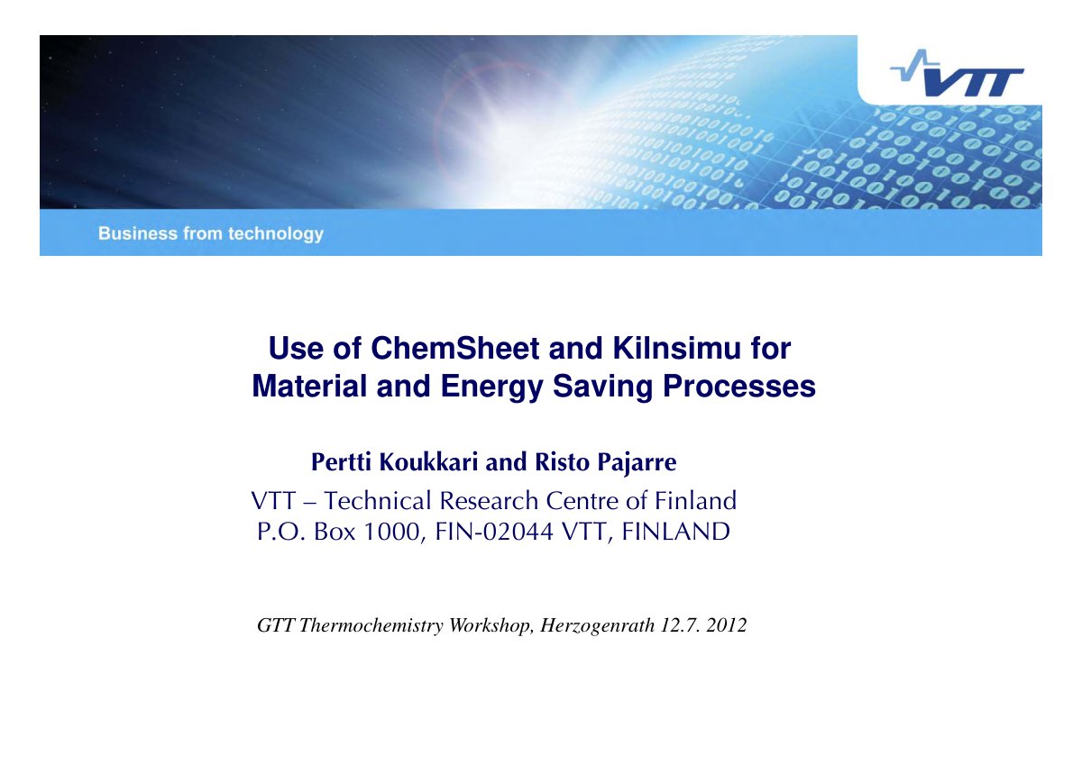 First page of Koukkari Pajarre GTT Workshop 120712