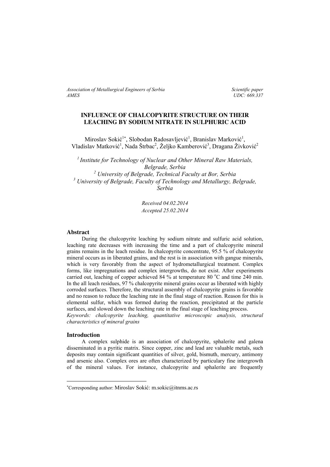 First page of Influence of chalcopyrite structure on t