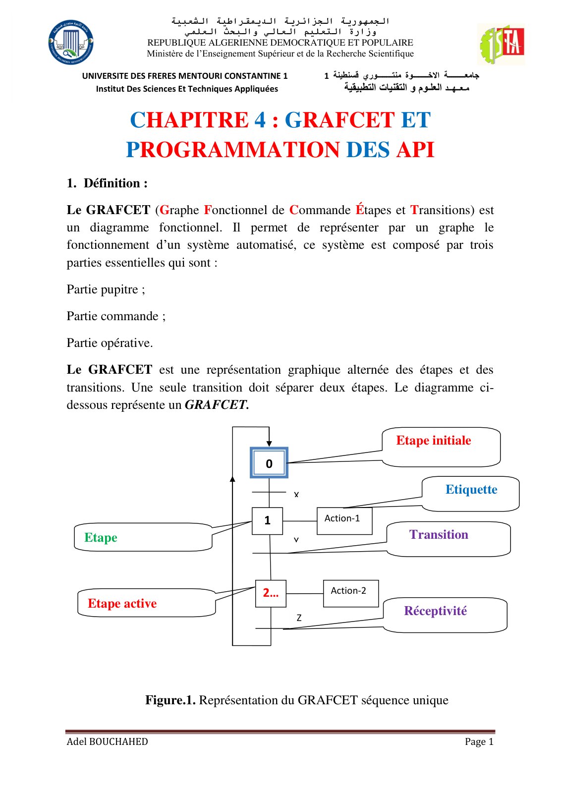 First page of chapitre 4