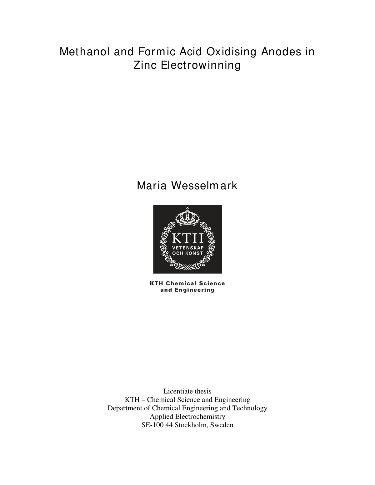 First page of Methanol and formic acid oxidation in zi