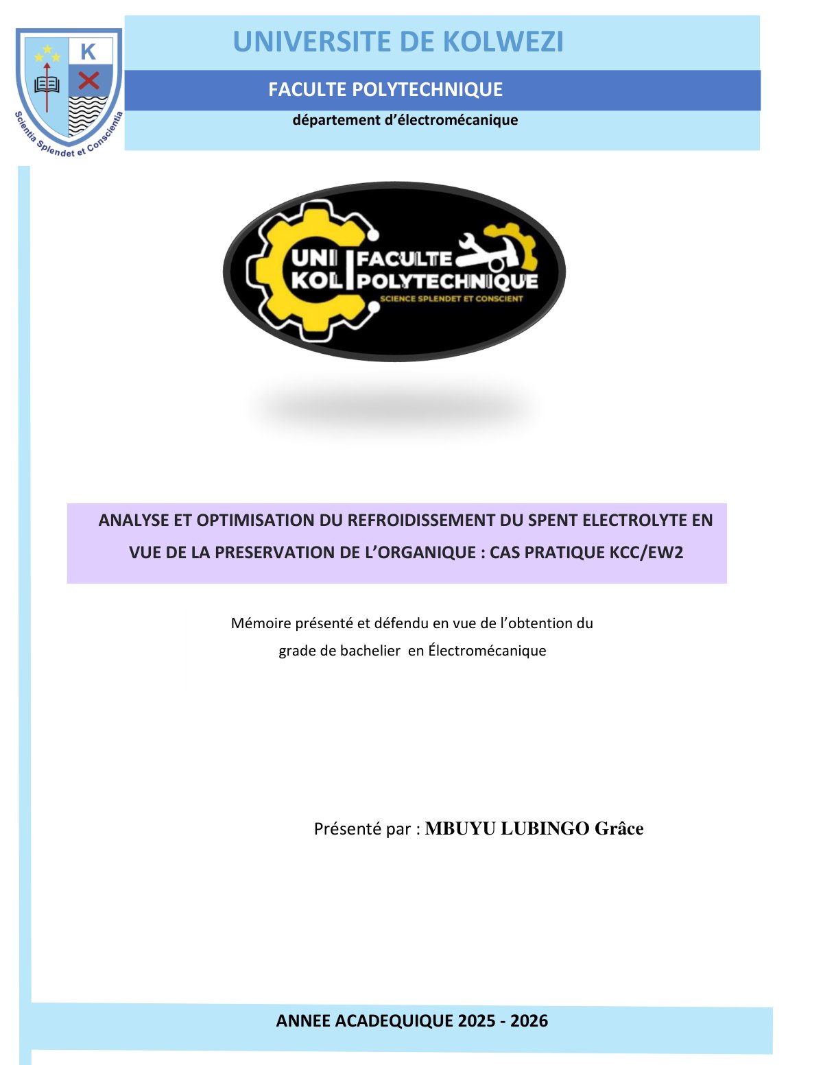First page of Meémoire Grace 12 FIN PDF