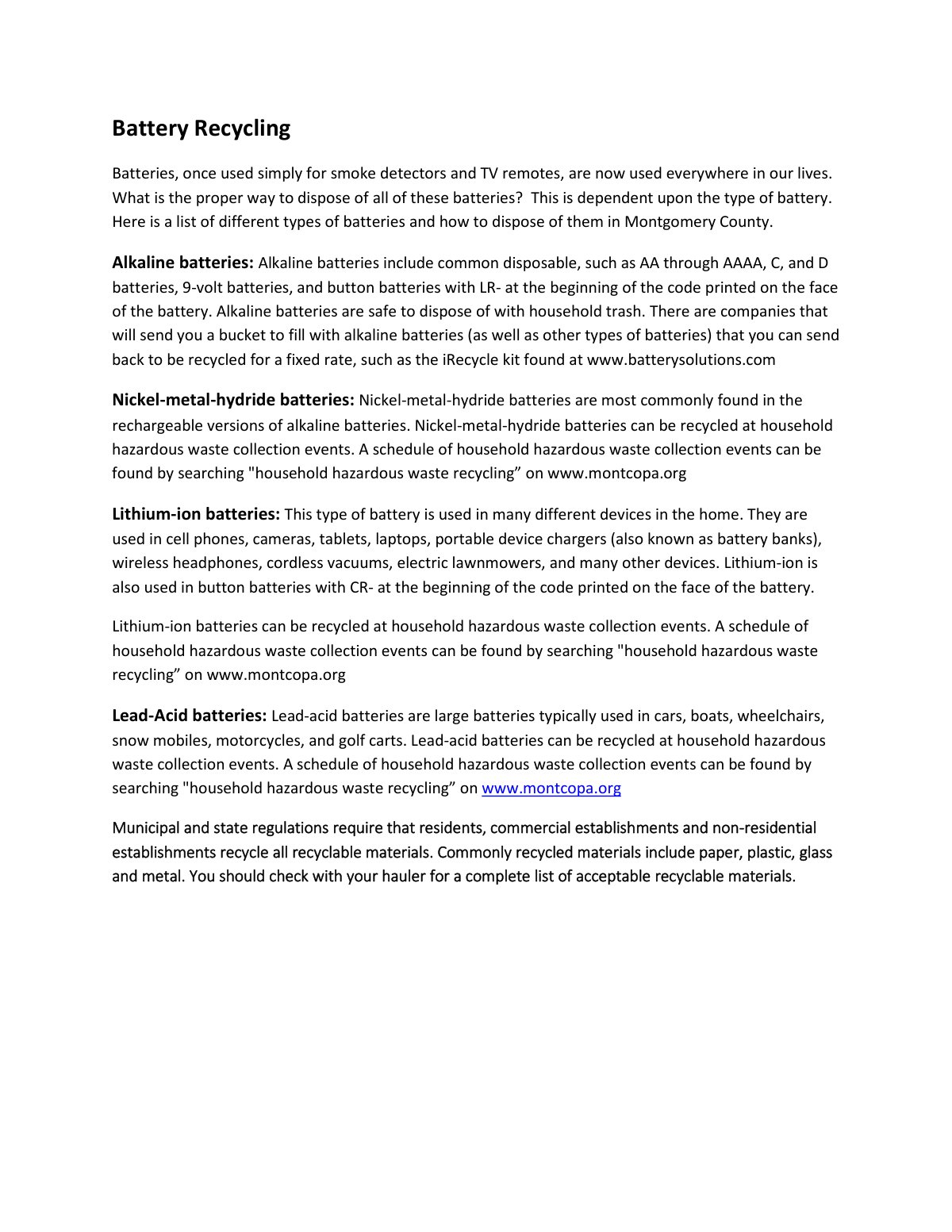 First page of Recycling Article 2021 10