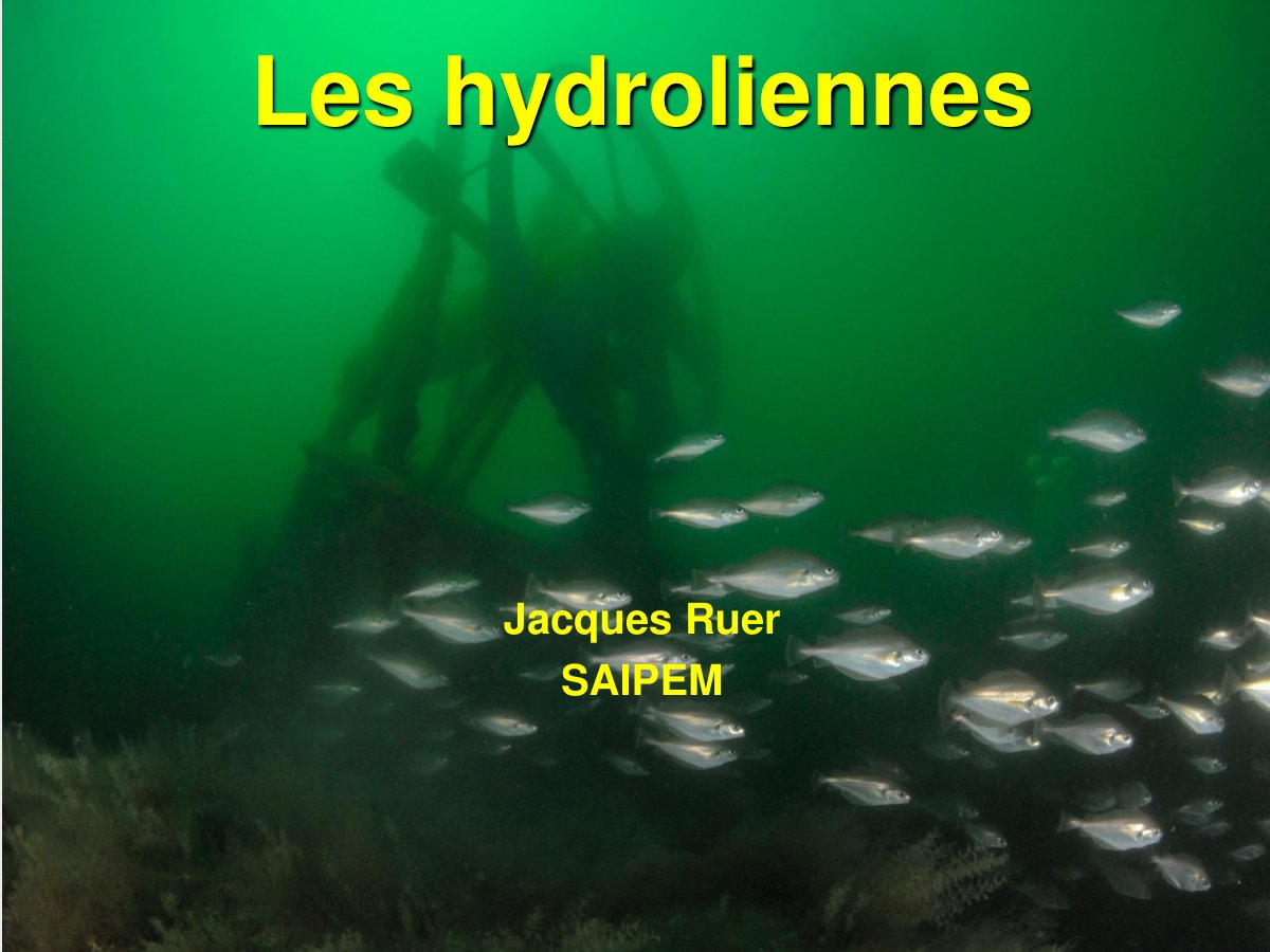 First page of Les hydroliennes