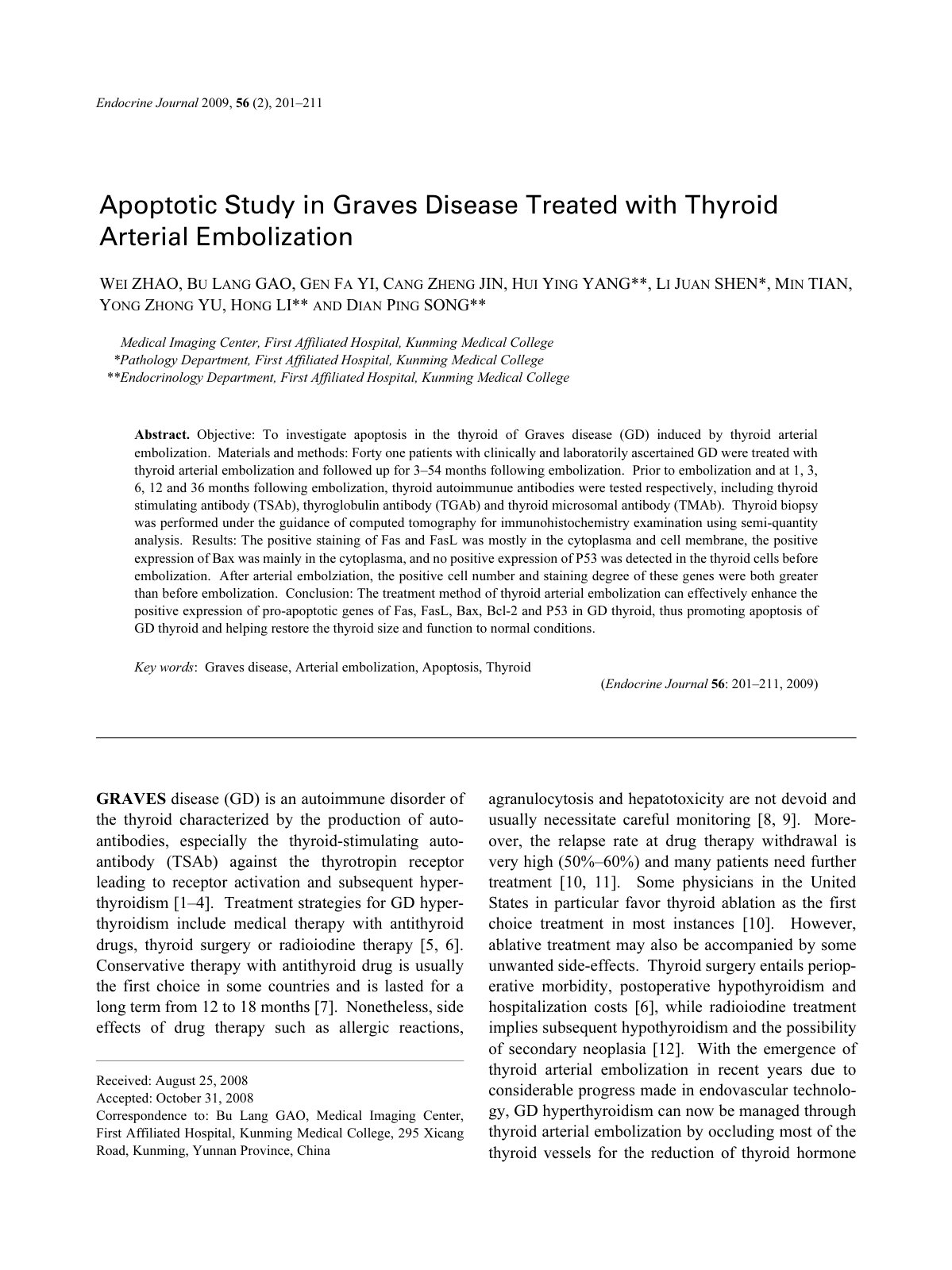First page of Apoptotic Study in Graves Disease Treate