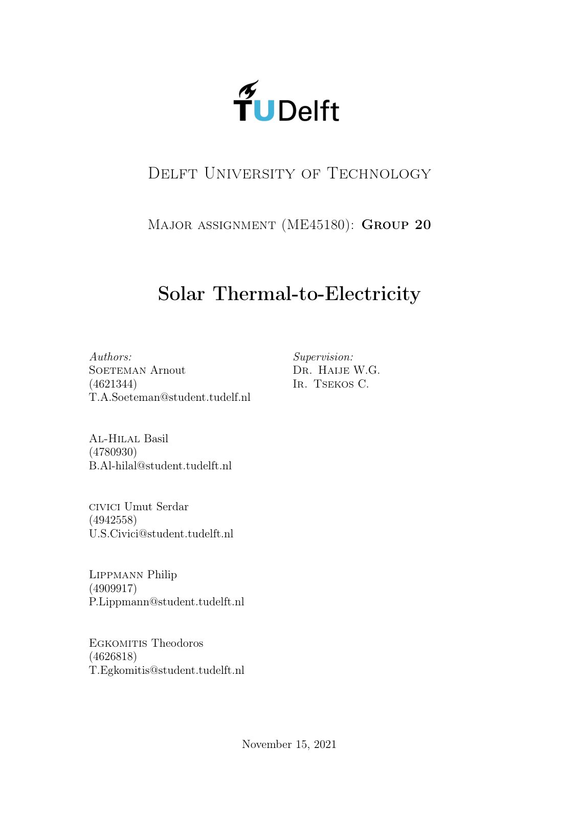 First page of Solar Thermal-to-Electricity