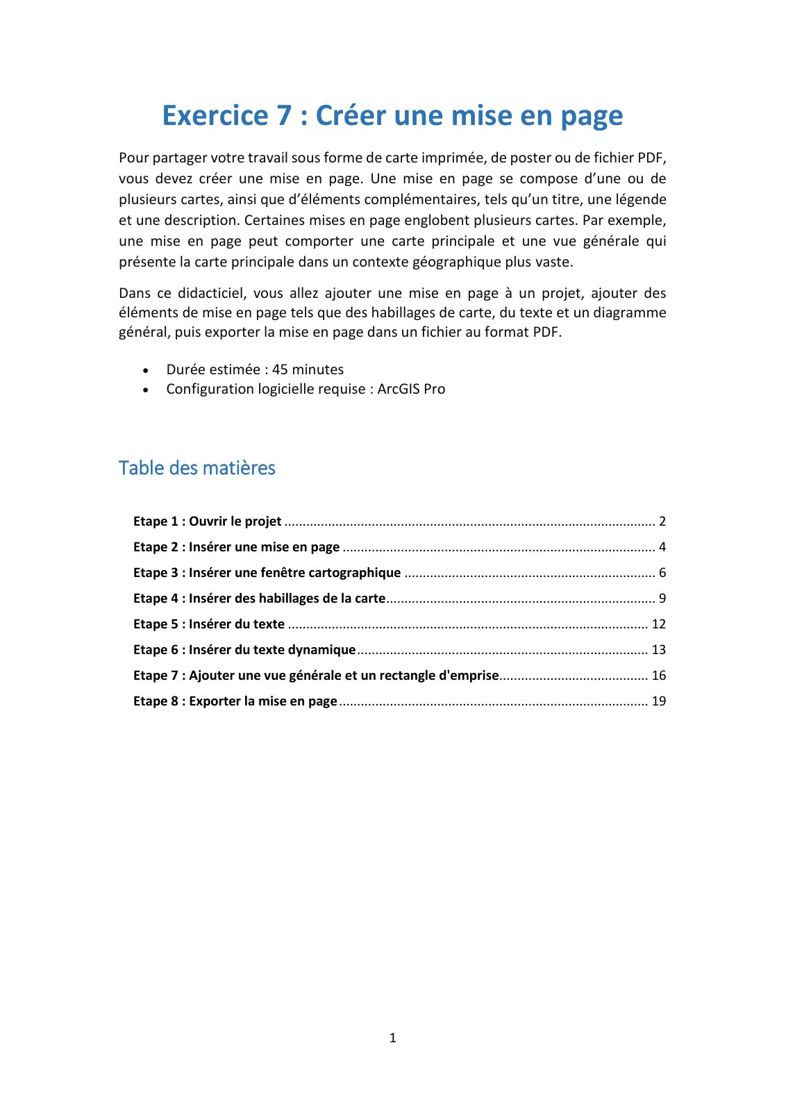 First page of 19   EX7 Mise en page