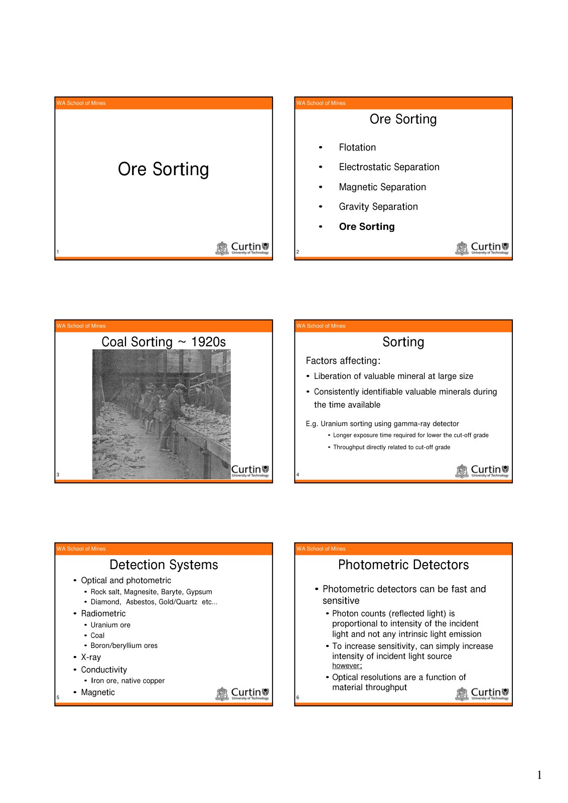 First page of MinPro351 Lecture 10 2008